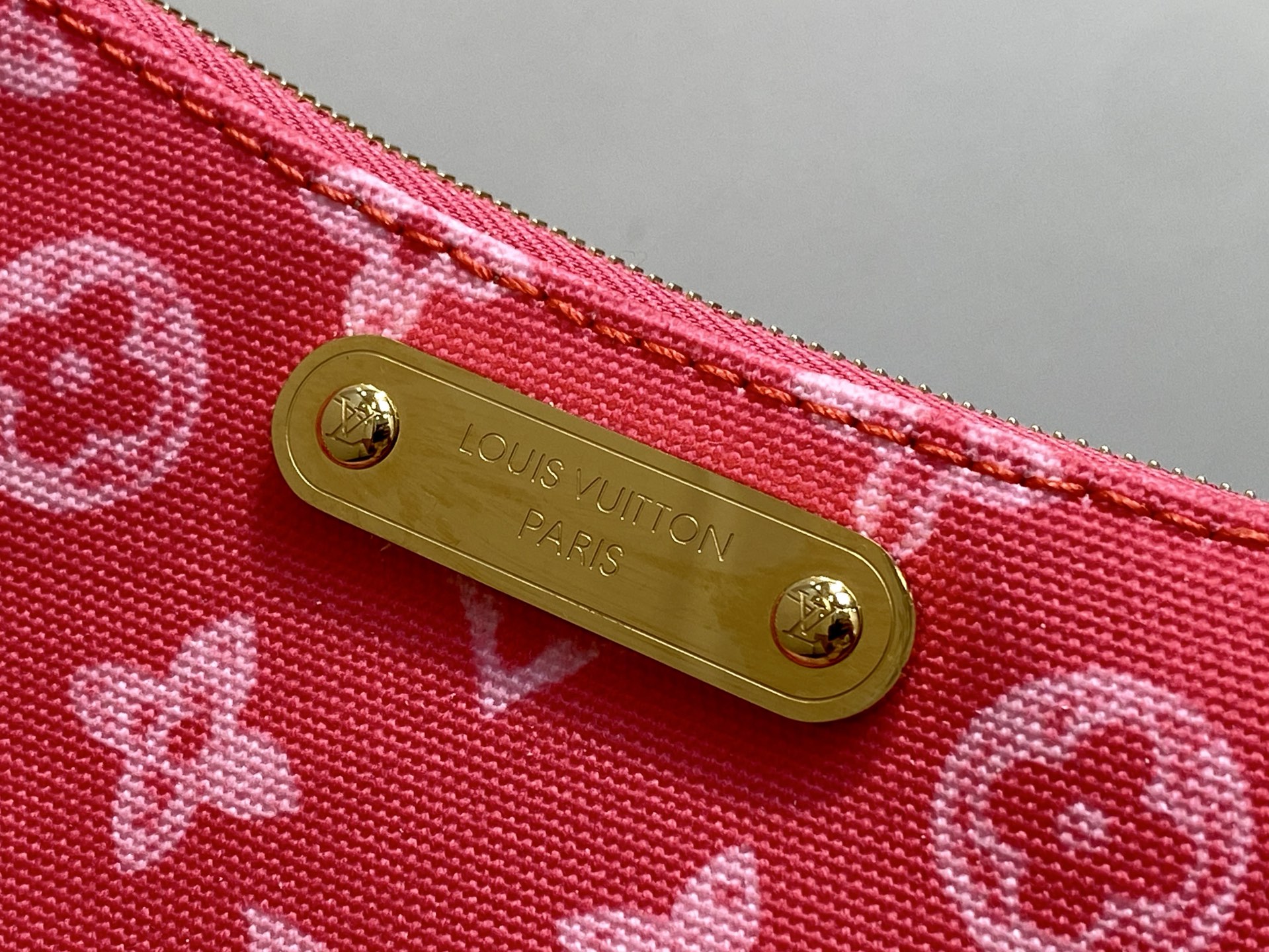 Louis Vuitton Basic Bag Cow Leather Gold M-l