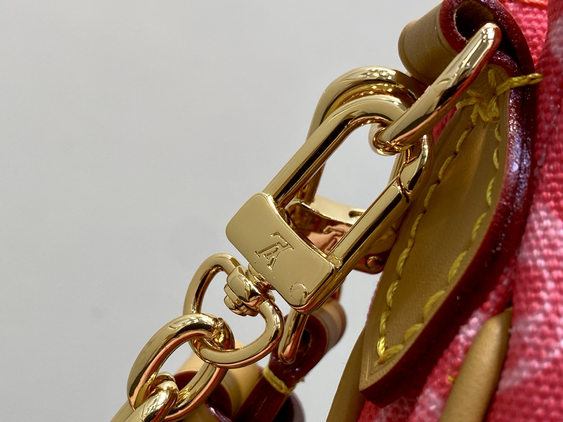 Louis Vuitton Basic Bag Cow Leather Gold M-l