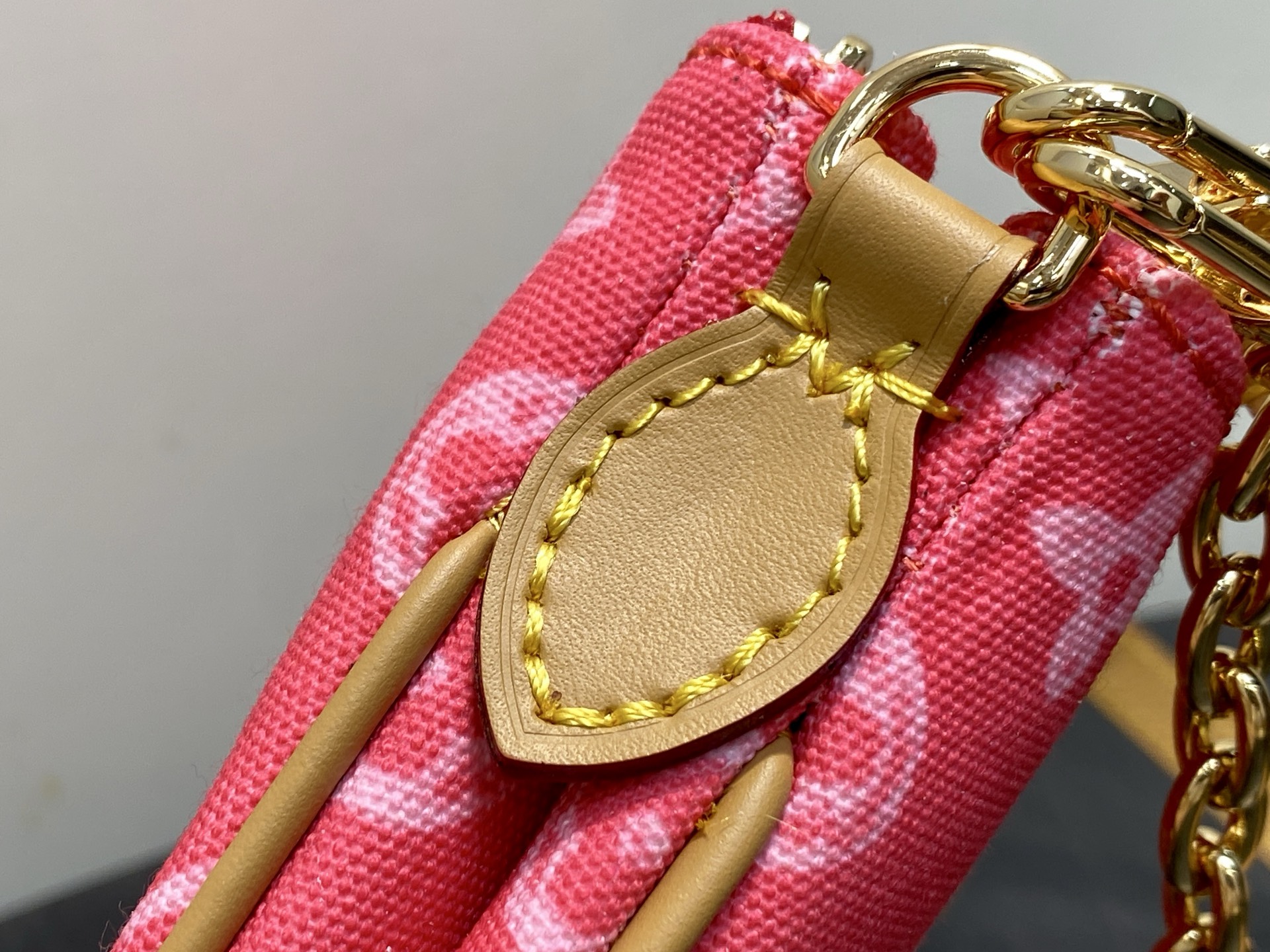 Louis Vuitton Basic Bag Cow Leather Gold M-l