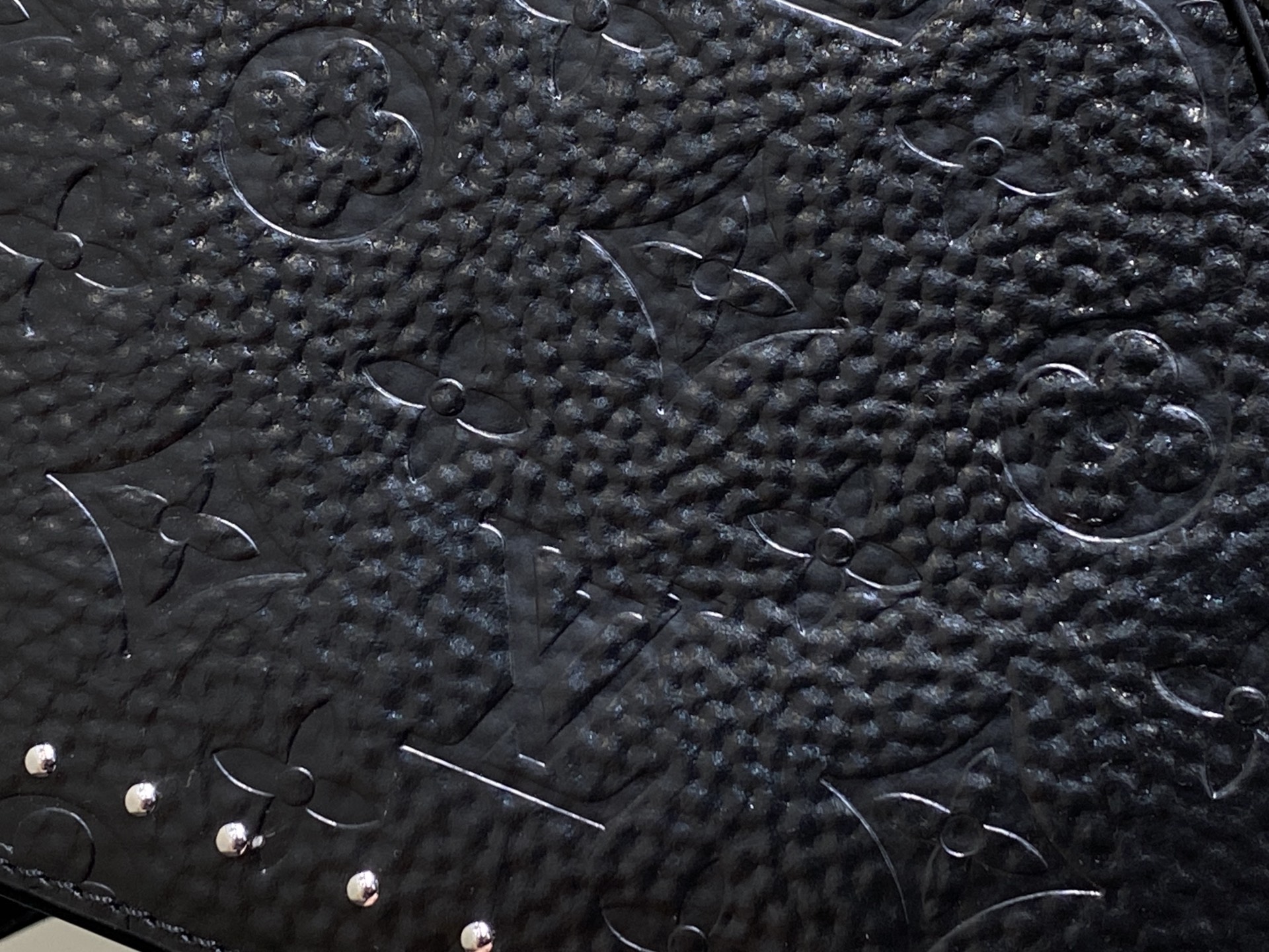 Louis Vuitton Basic Bag Cow Leather Black M-l-s