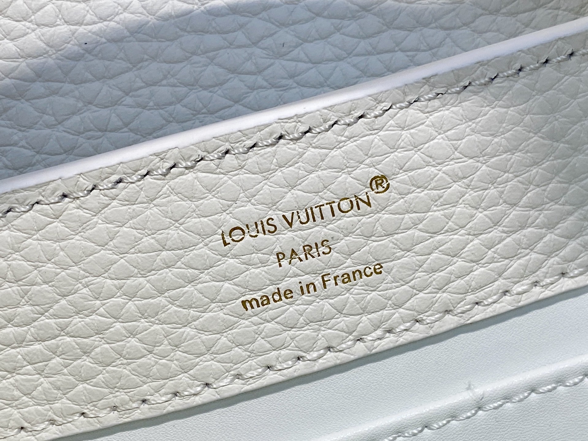 Louis Vuitton Basic Bag Cow Leather White M-l-s