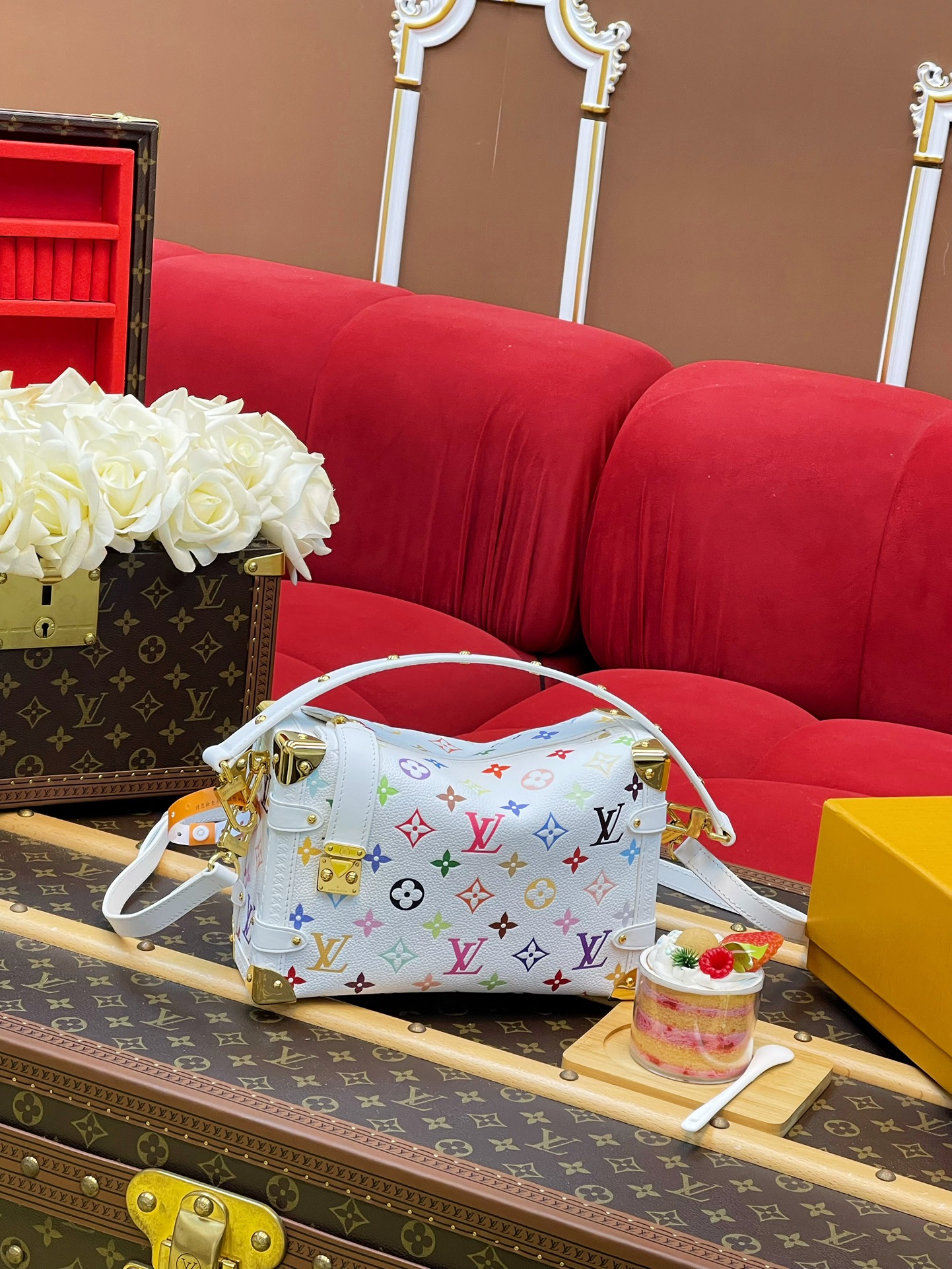 Louis Vuitton Basic Bag Cow Leather M-l-s