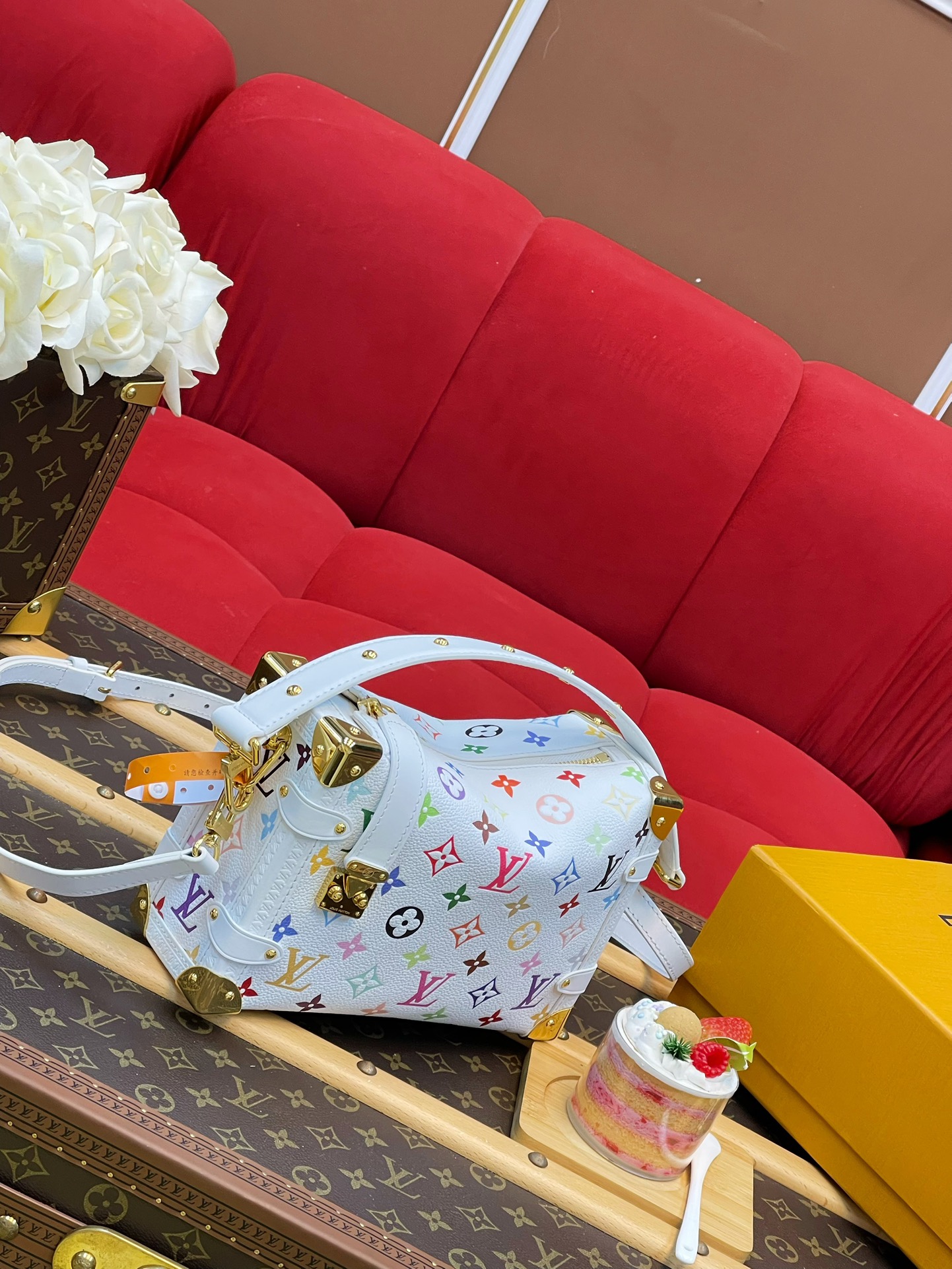 Louis Vuitton Basic Bag Cow Leather M-l-s