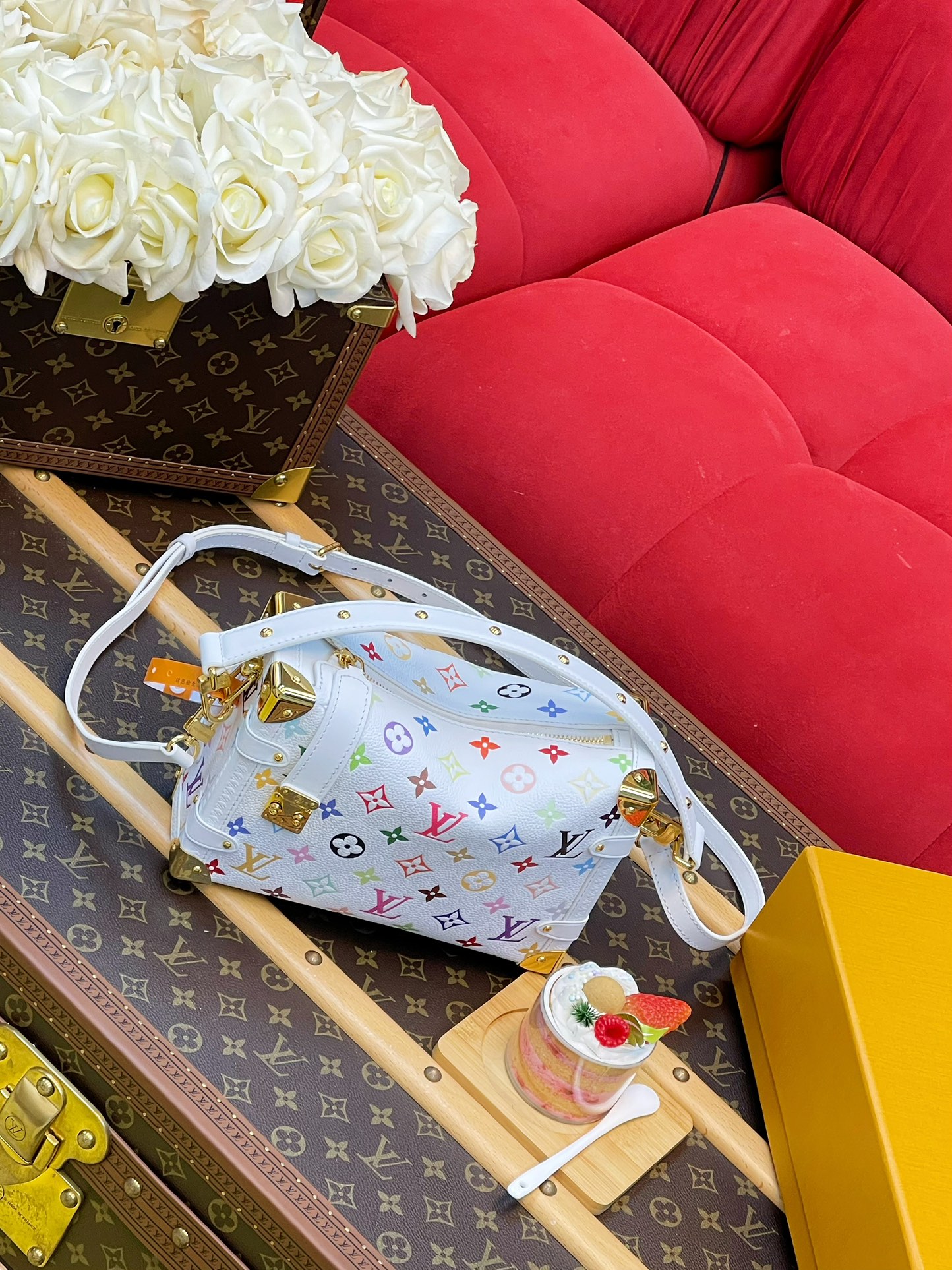 Louis Vuitton Basic Bag Cow Leather M-l-s