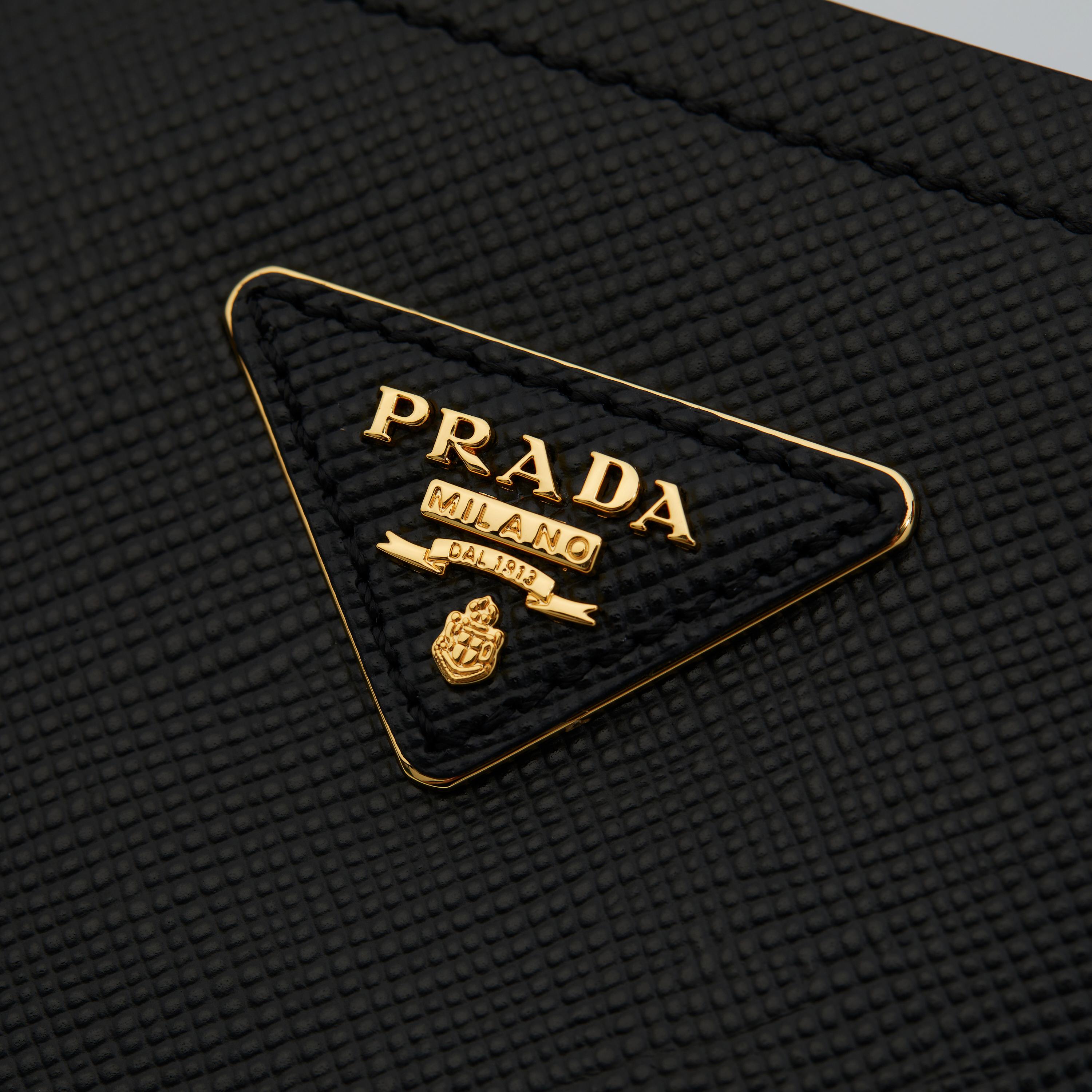 Prada Basic Bag Sheepskin Black M-l-s