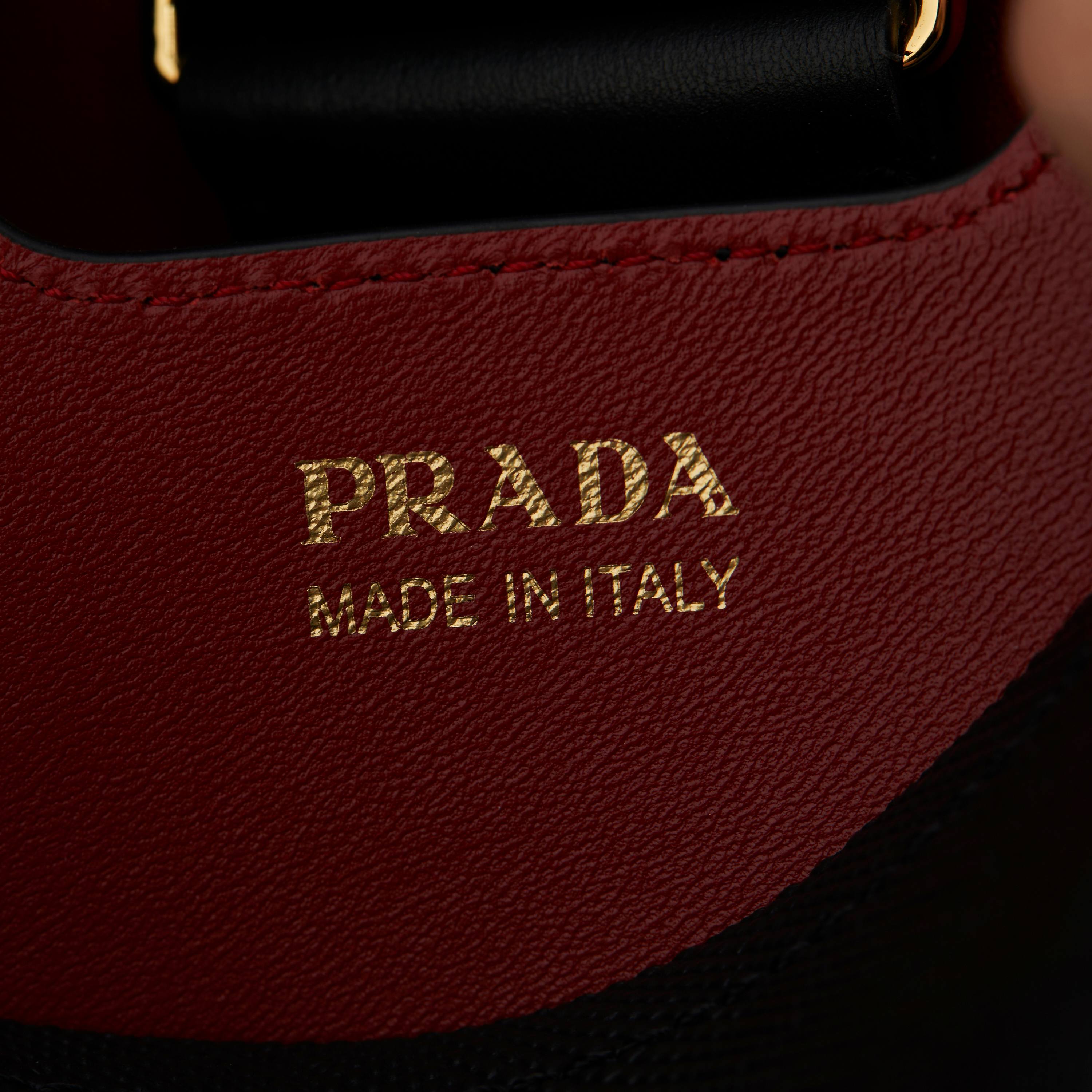 Prada Basic Bag Sheepskin Black M-l-s