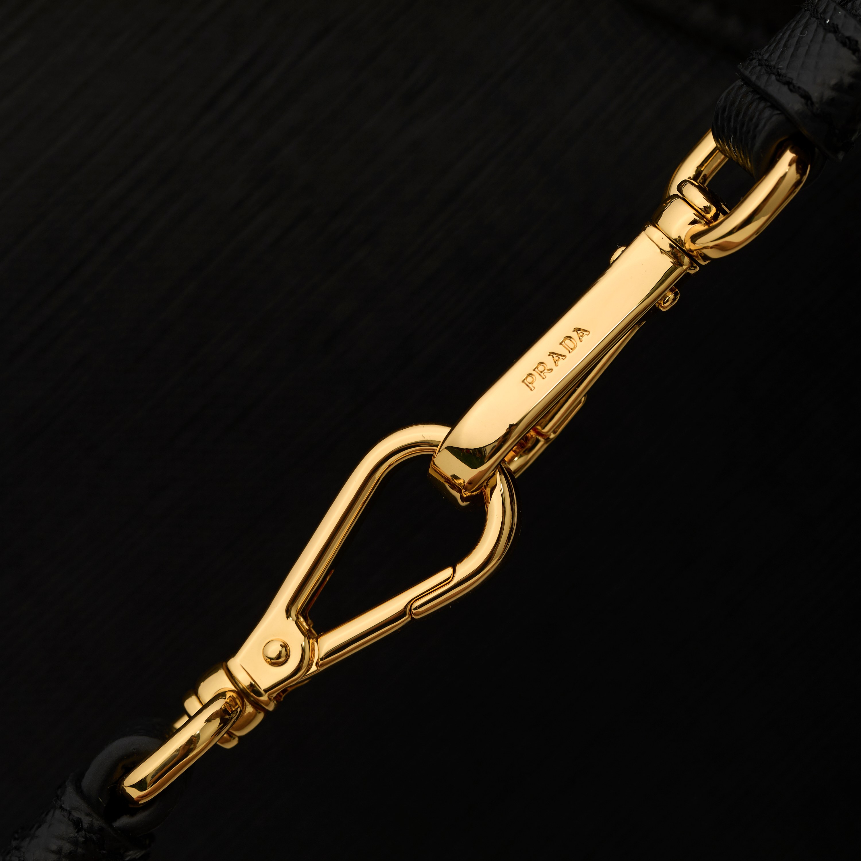 Prada Tote Bag Cow Leather Black 33cm-14cm