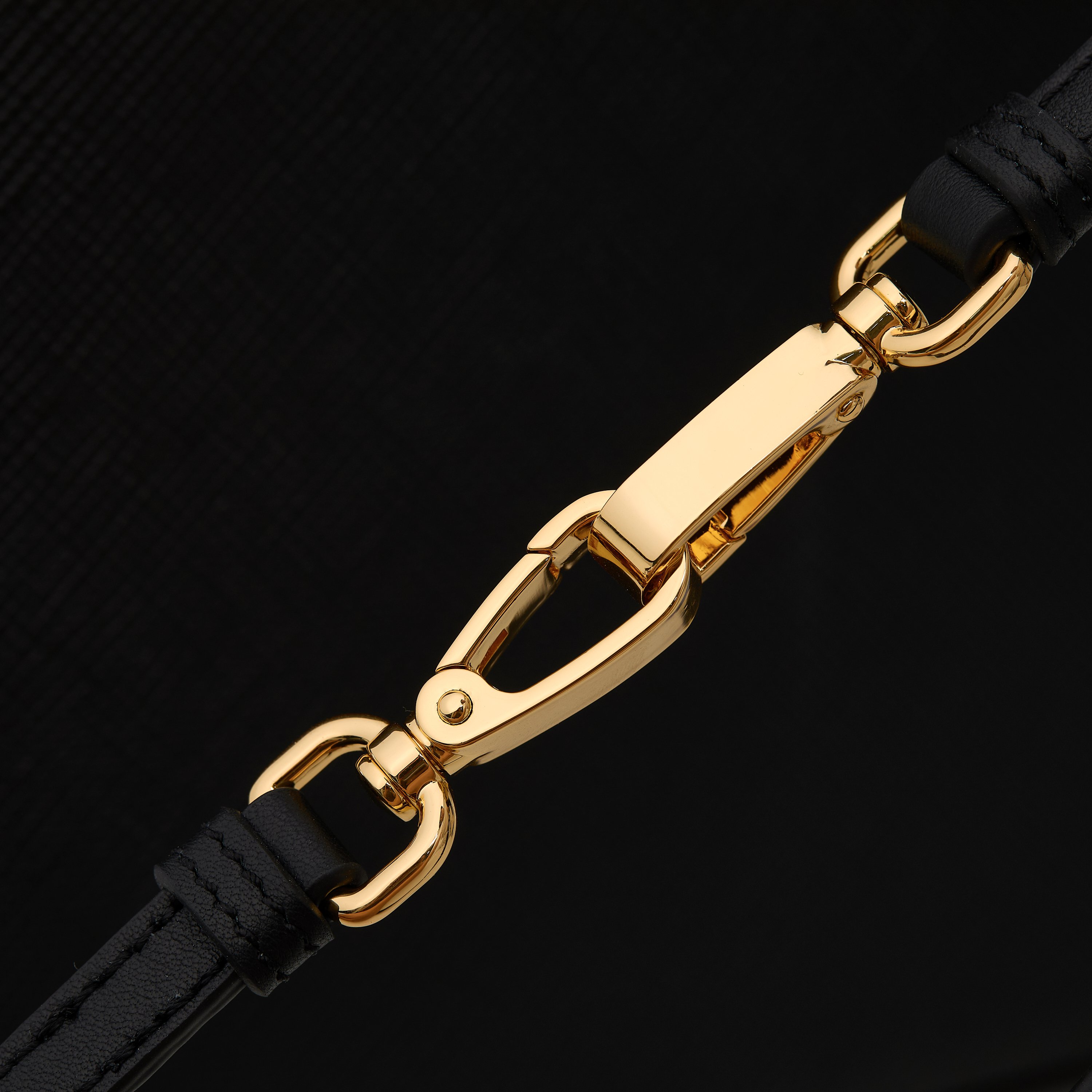 Prada Bucket Bag Sheepskin Black 13cm-s