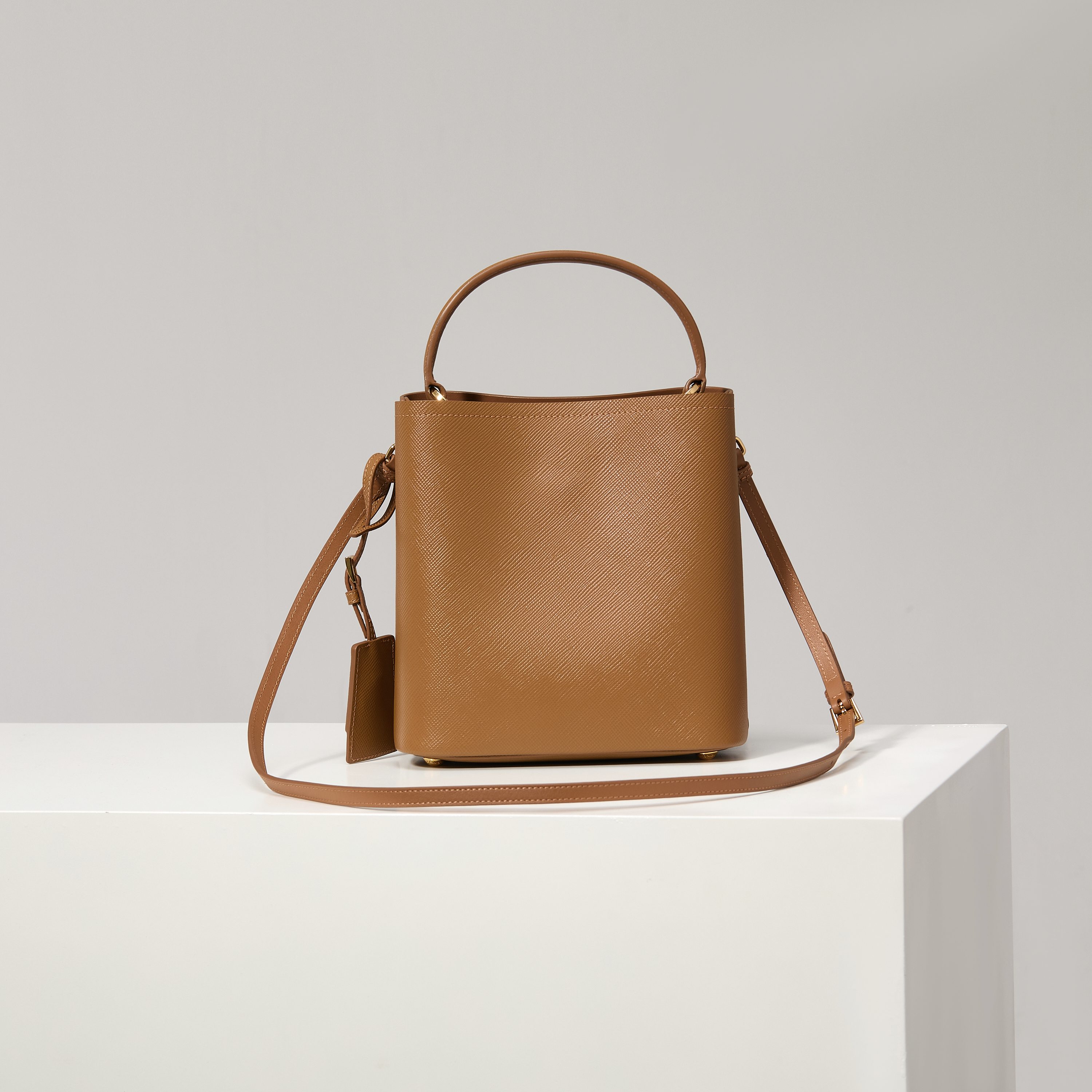 Prada Bucket Bag Sheepskin 13cm-s