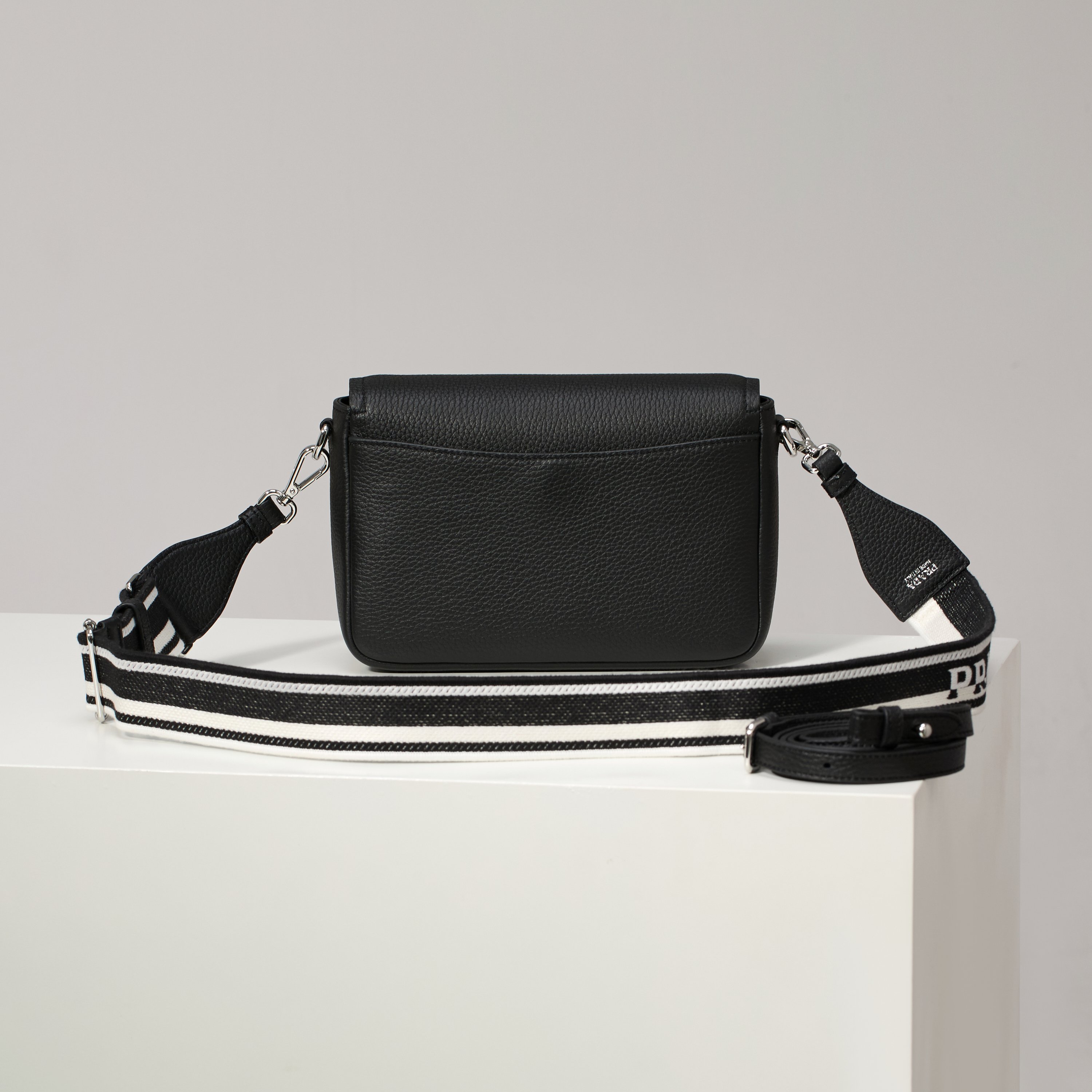 Prada Basic Bag Cow Leather Black M