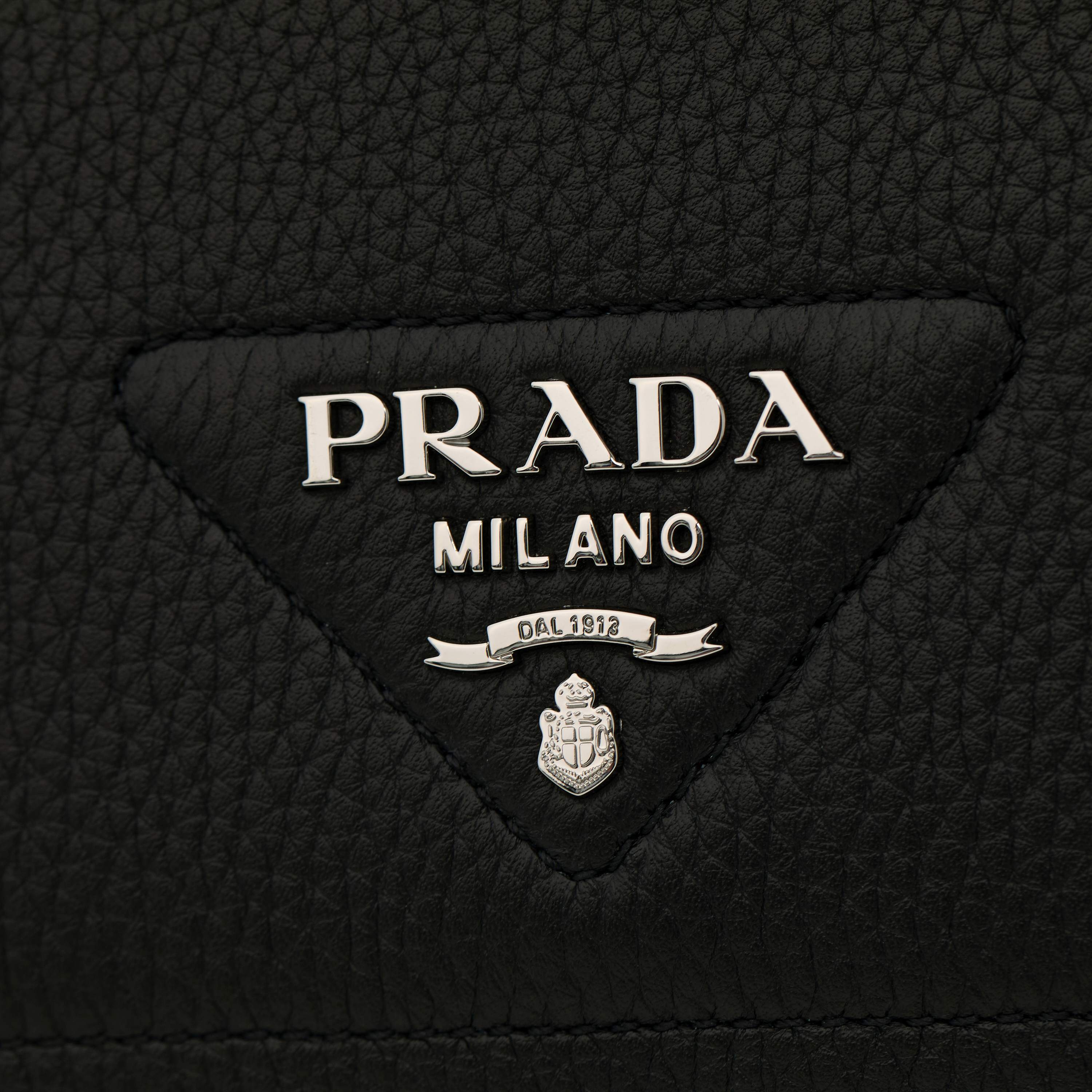 Prada Basic Bag Cow Leather Black M