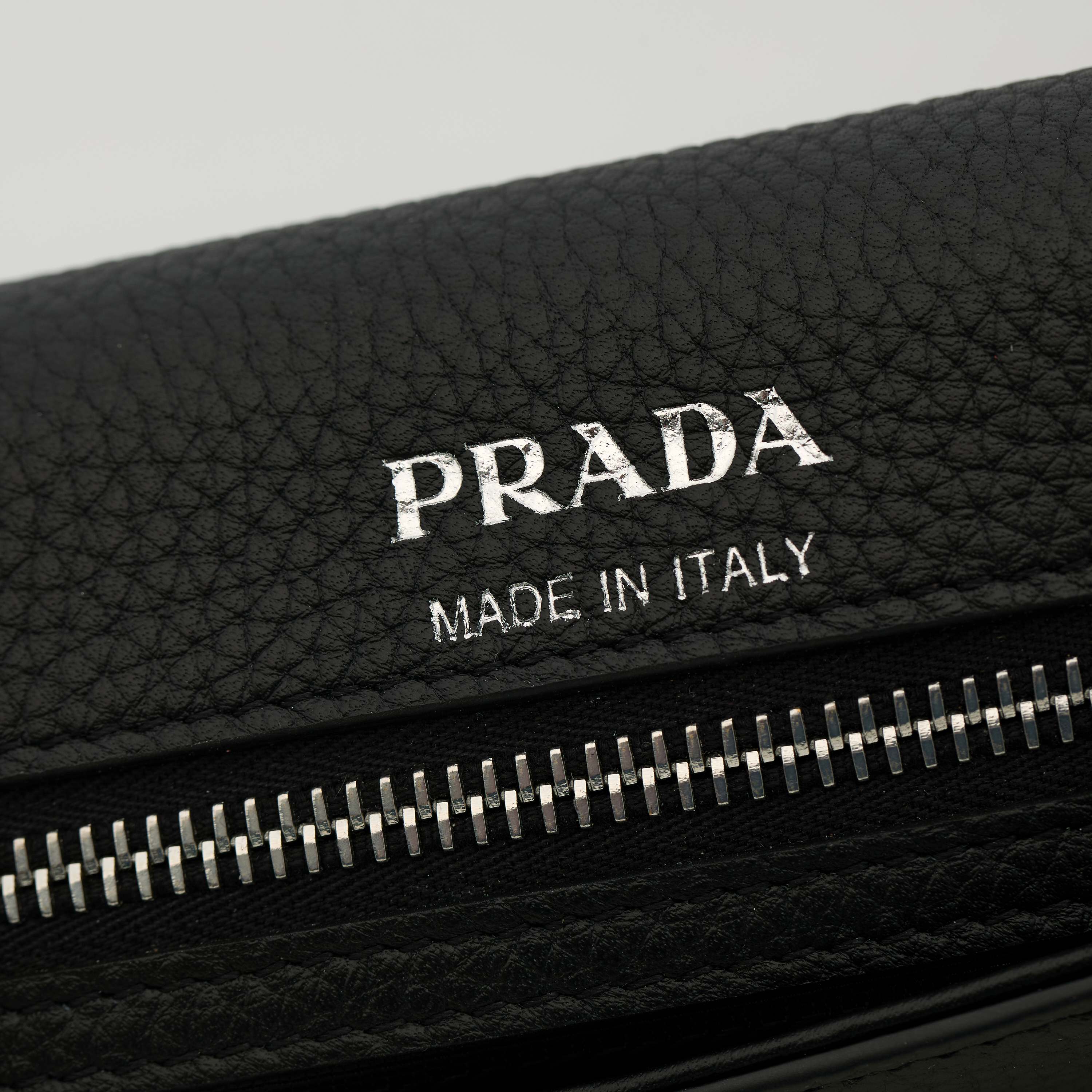 Prada Basic Bag Cow Leather Black M