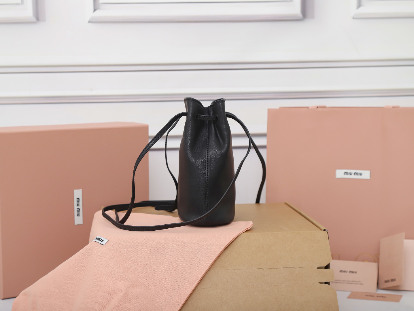 Prada Bucket Bag Sheepskin M