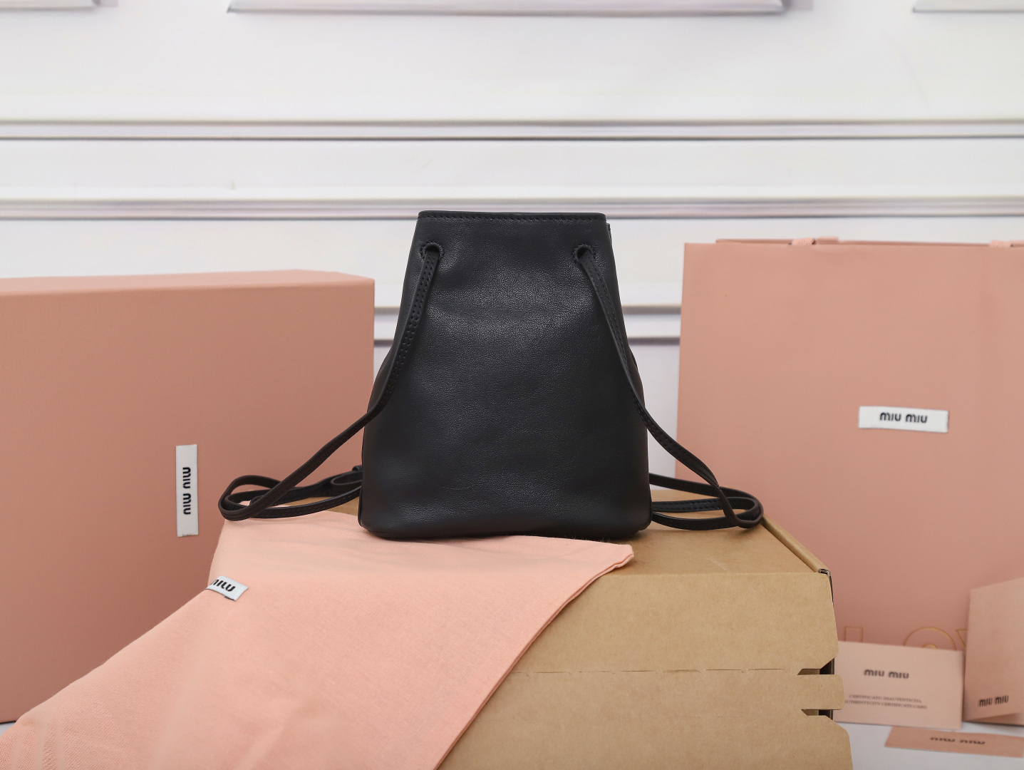 Prada Bucket Bag Sheepskin M