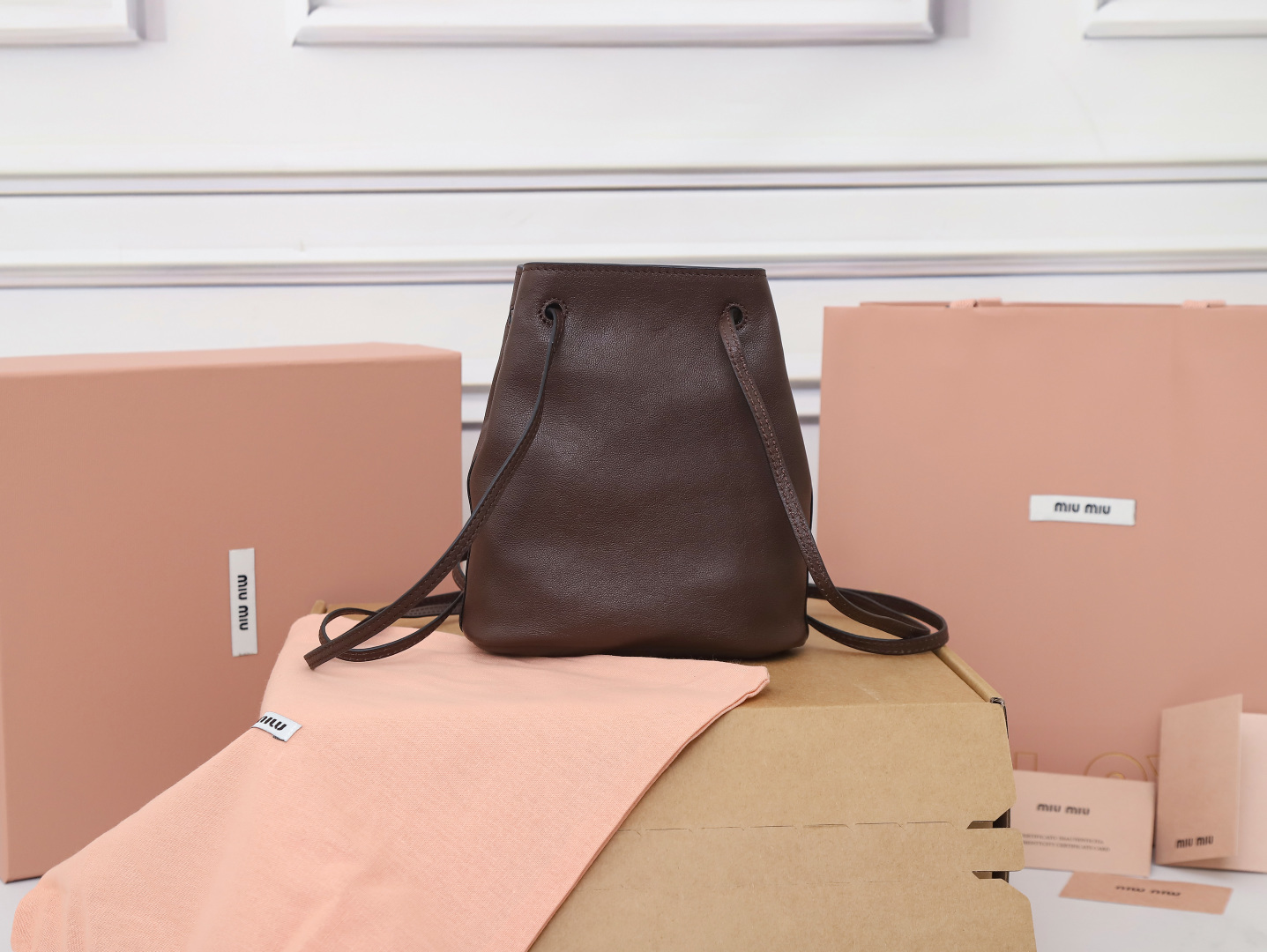 Prada Bucket Bag Sheepskin M