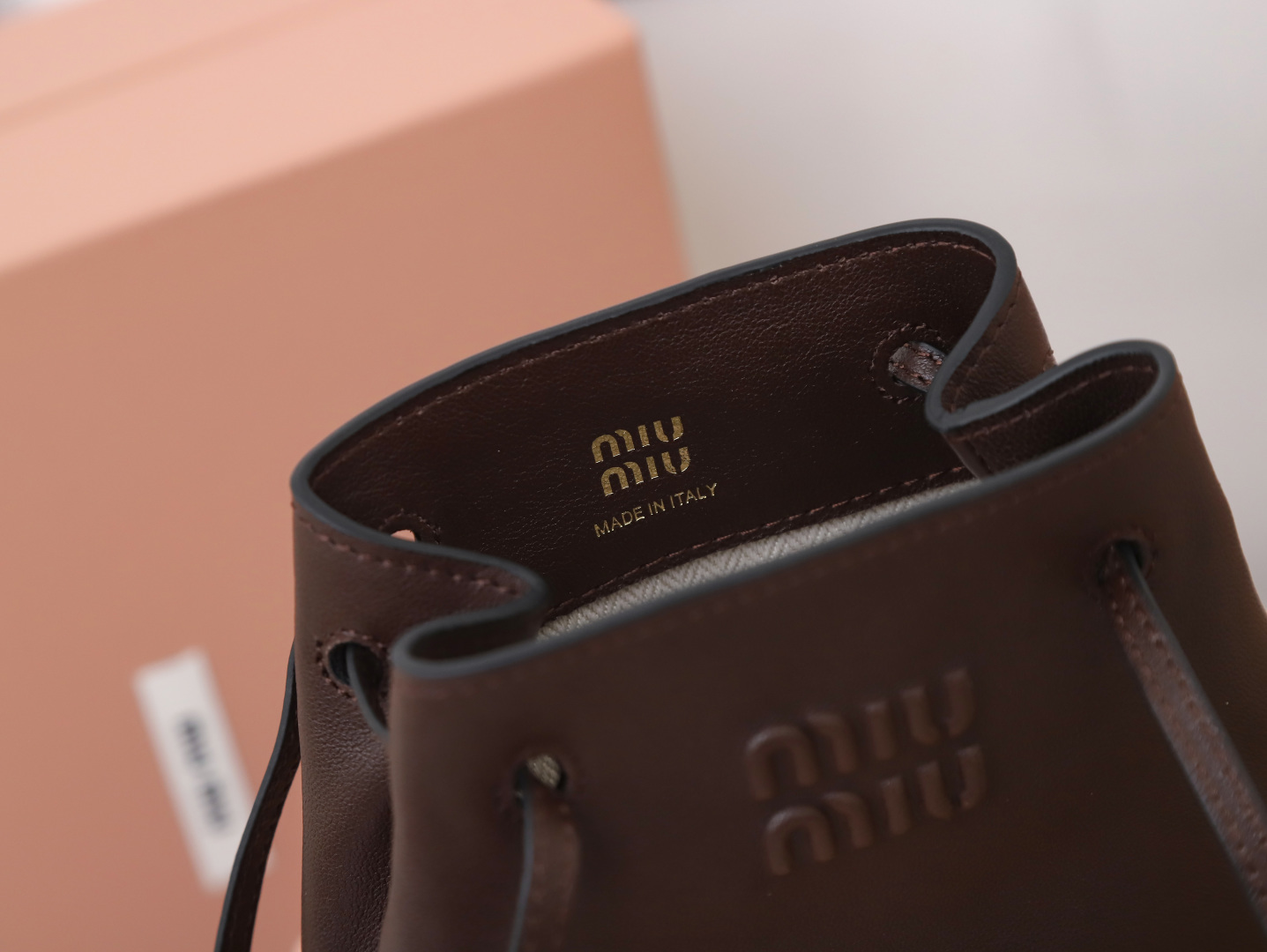 Prada Bucket Bag Sheepskin M