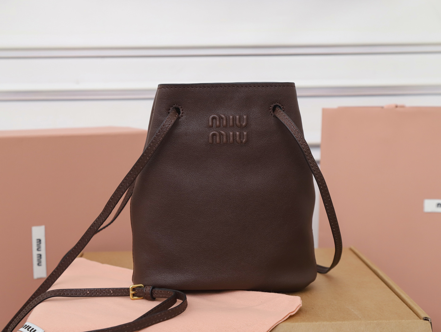 Prada Bucket Bag Sheepskin M