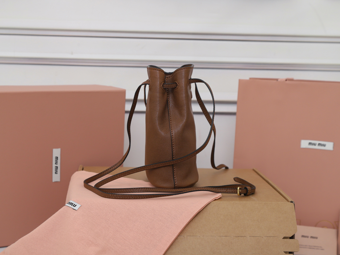 Prada Bucket Bag Sheepskin M