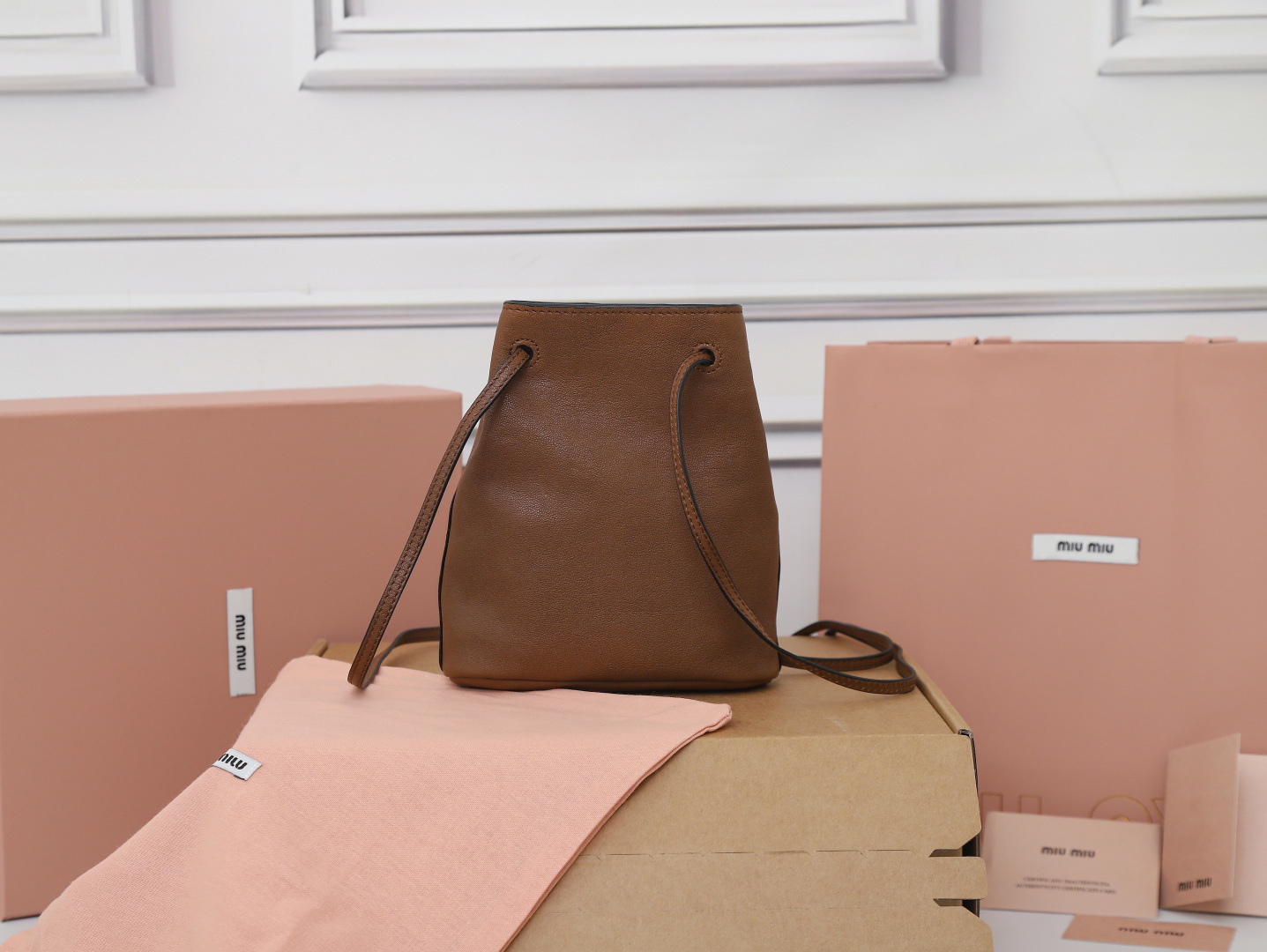 Prada Bucket Bag Sheepskin M