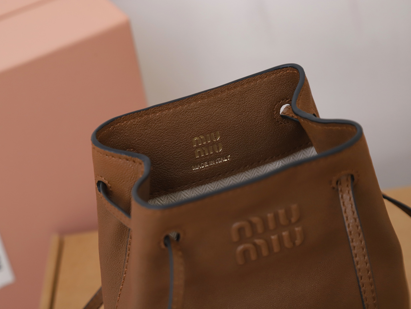 Prada Bucket Bag Sheepskin M