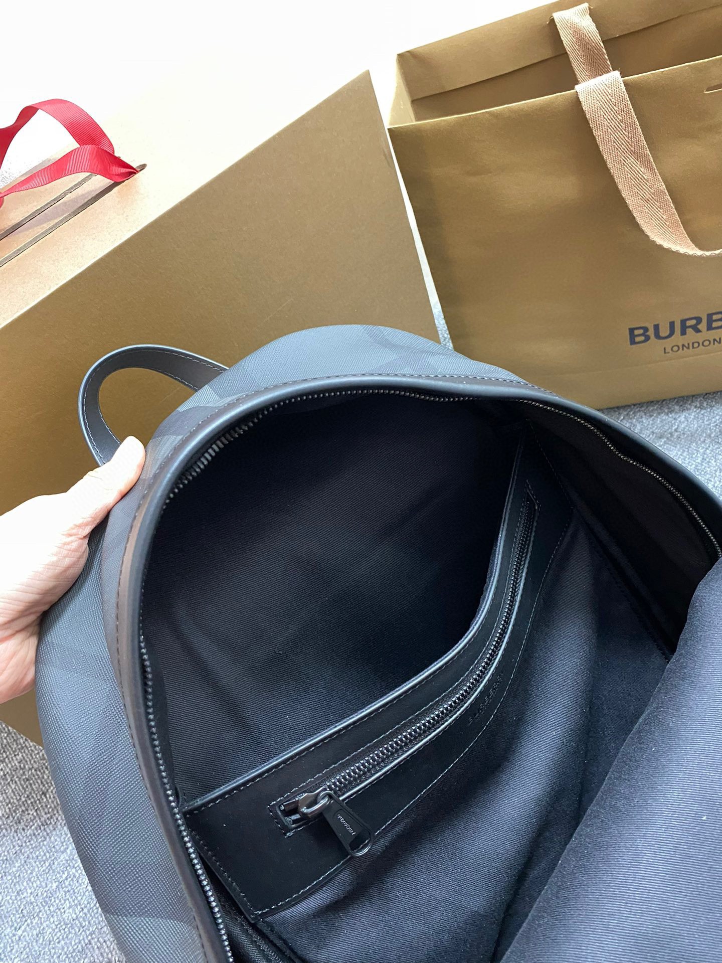Burberry Backpack Gray