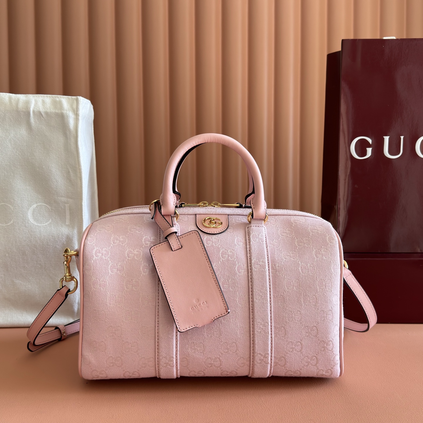 Gucci Basic Bag Canvas Gold