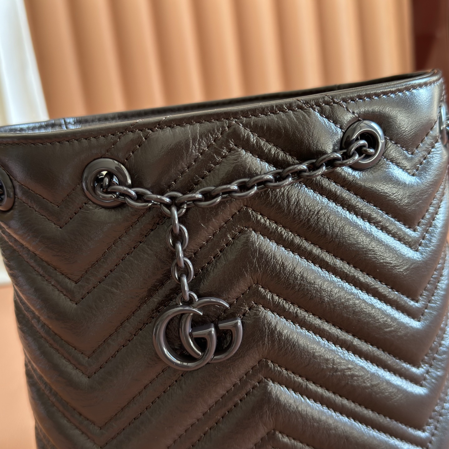 Gucci Bucket Bag Black M