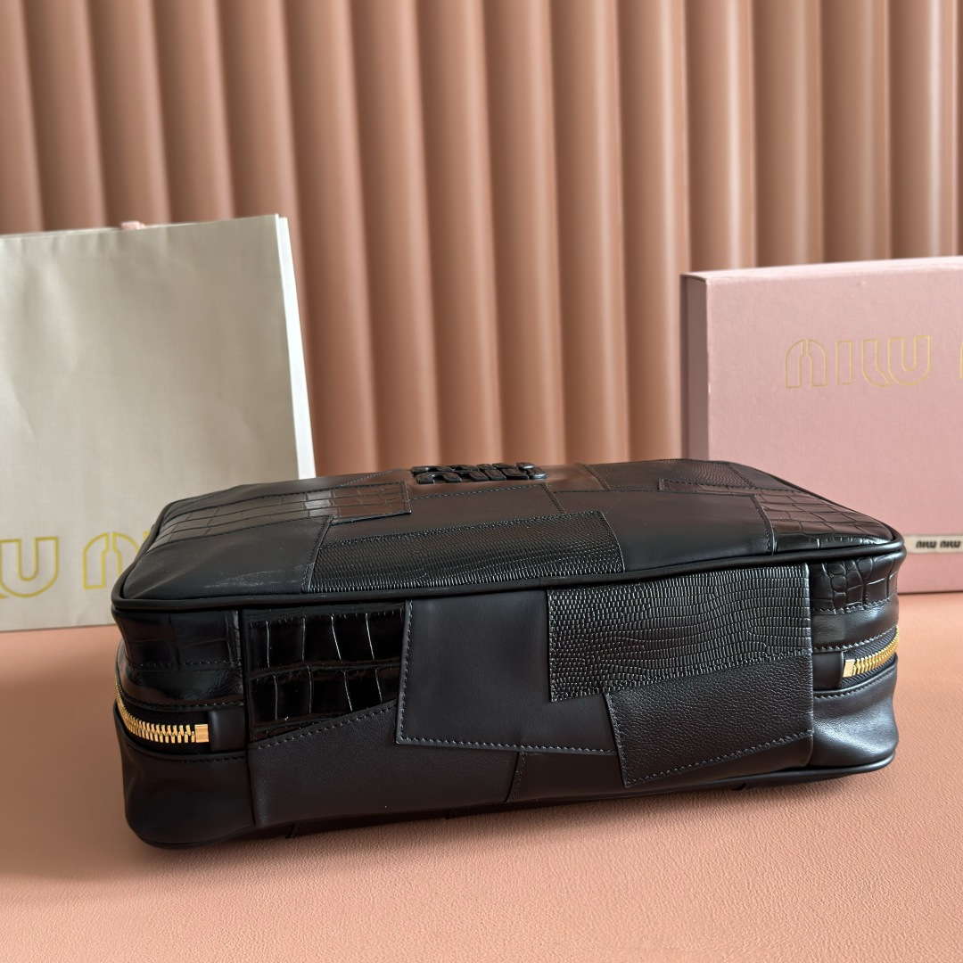 Miu Miu Briefcase Canvas Large Capacity M-12cm