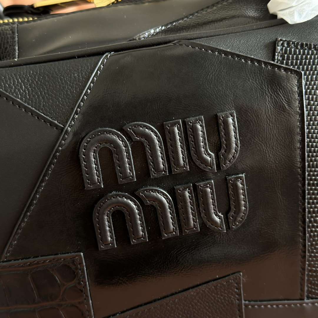 Miu Miu Briefcase Canvas Large Capacity M-12cm