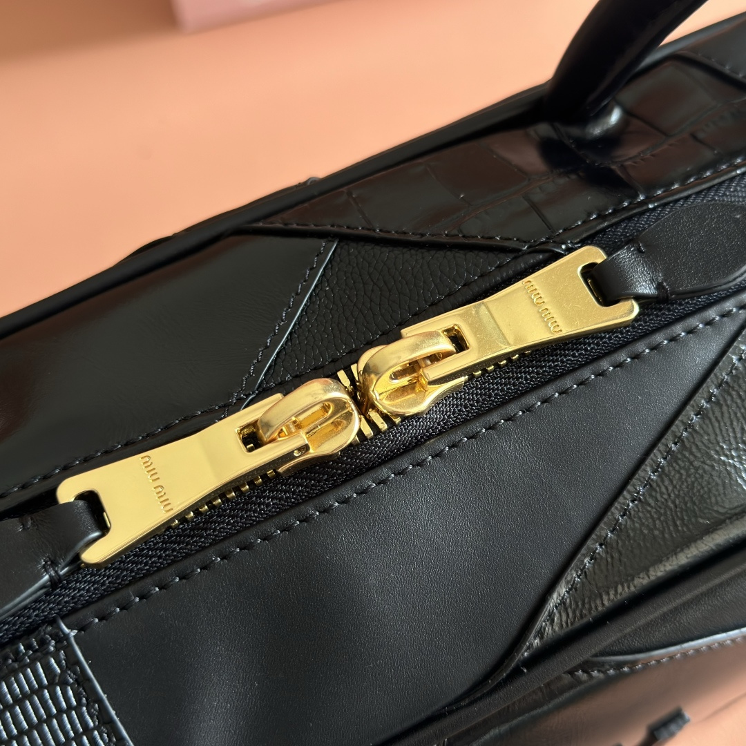 Miu Miu Briefcase Canvas Large Capacity M-12cm