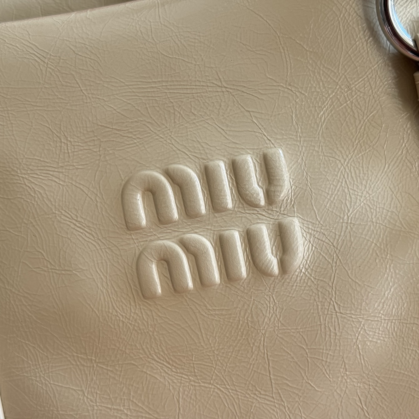 Miu Miu Basic Bag Cow Leather M-s-22cm
