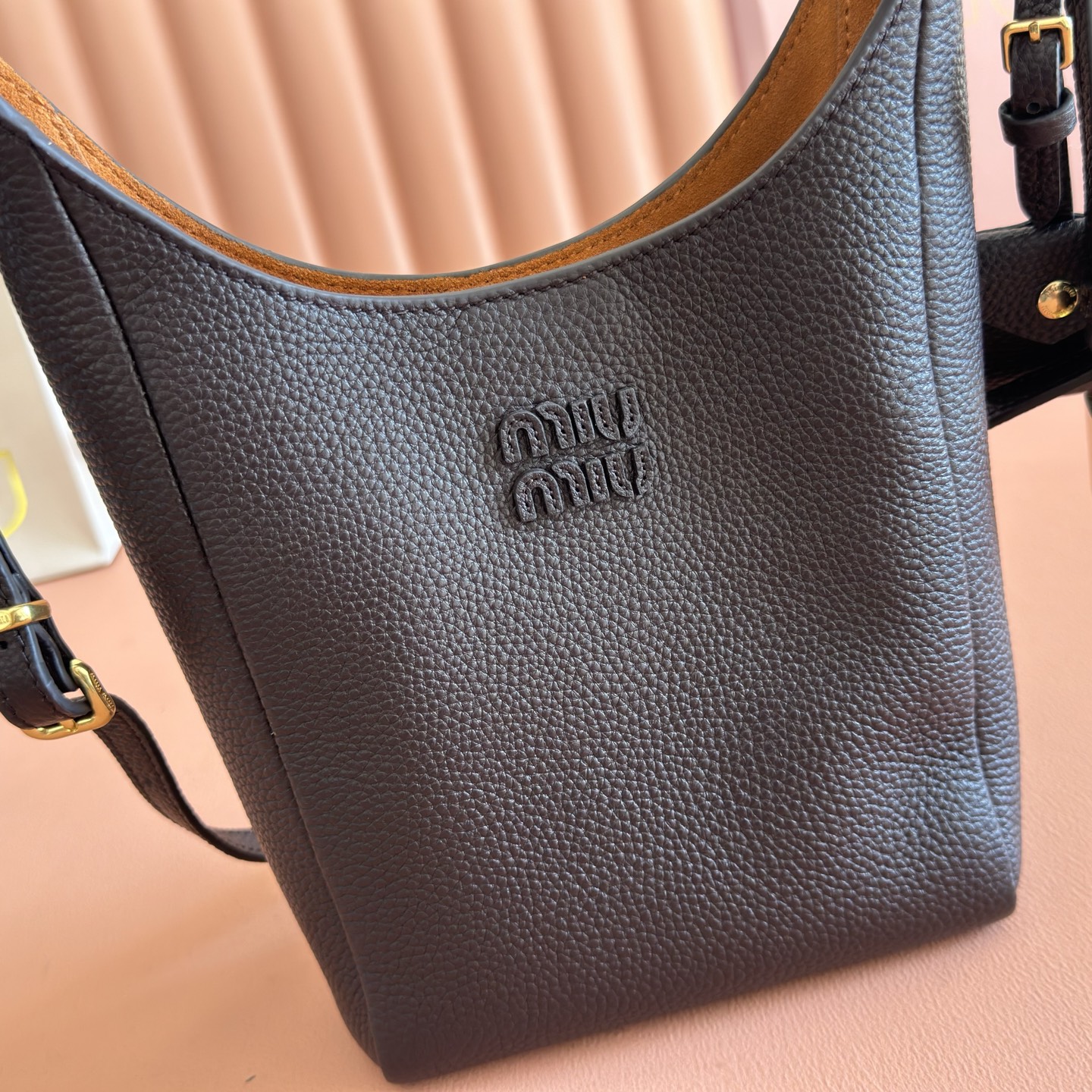 Miu Miu Tote Bag Cow Leather 12cm-m-l