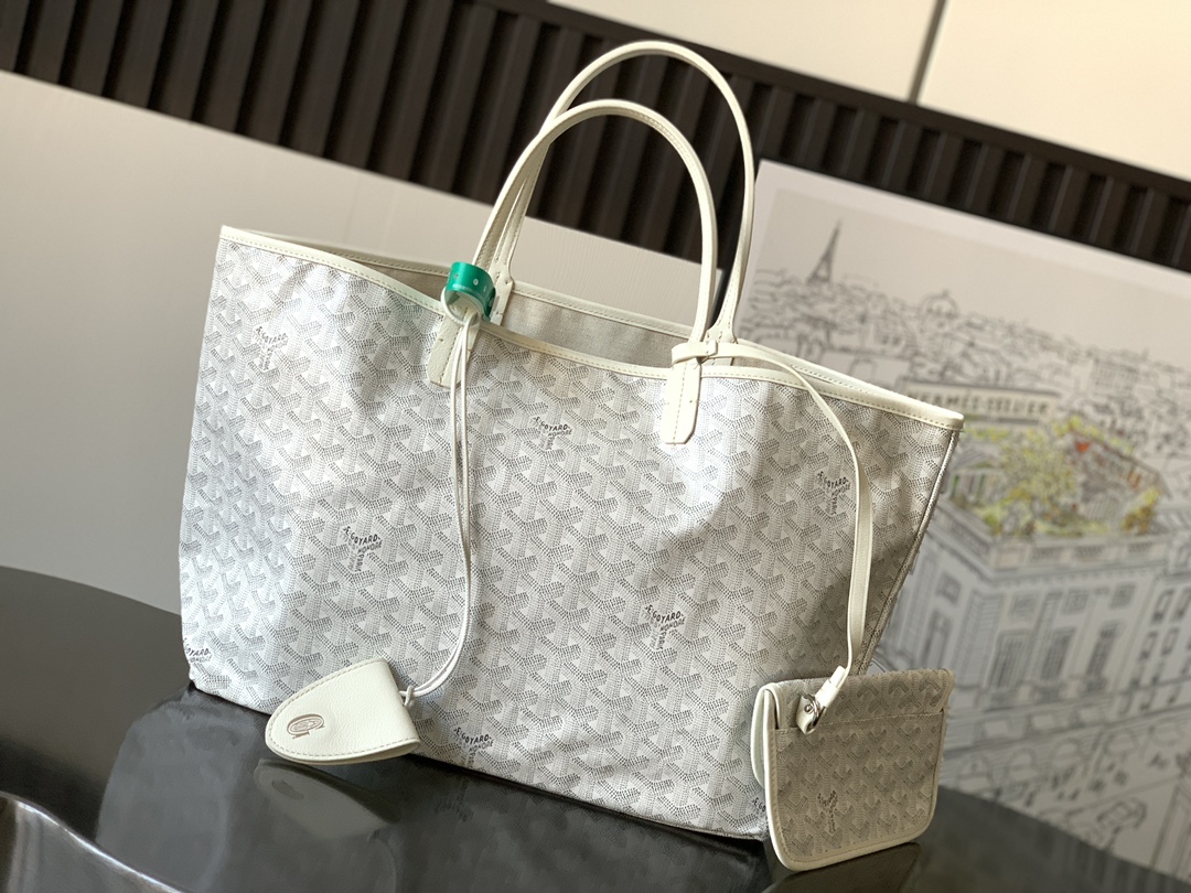 Goyard Basic Bag Canvas White M-l-s