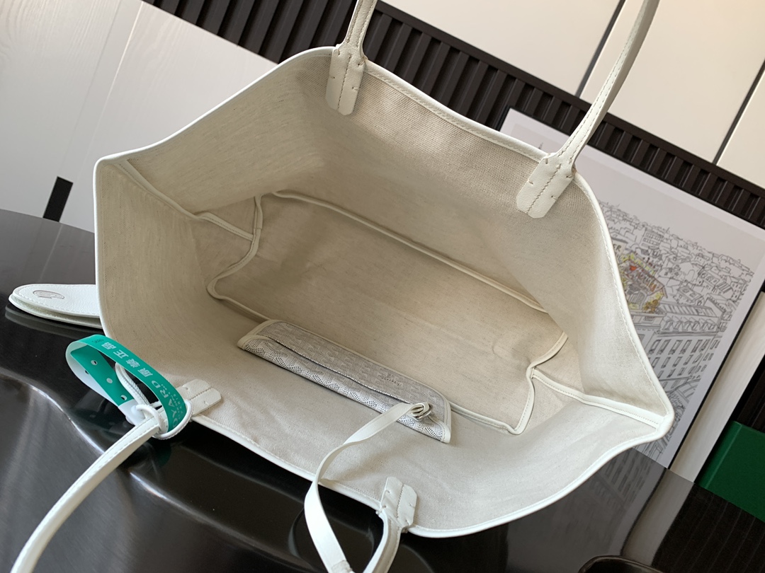 Goyard Basic Bag Canvas White M-l-s