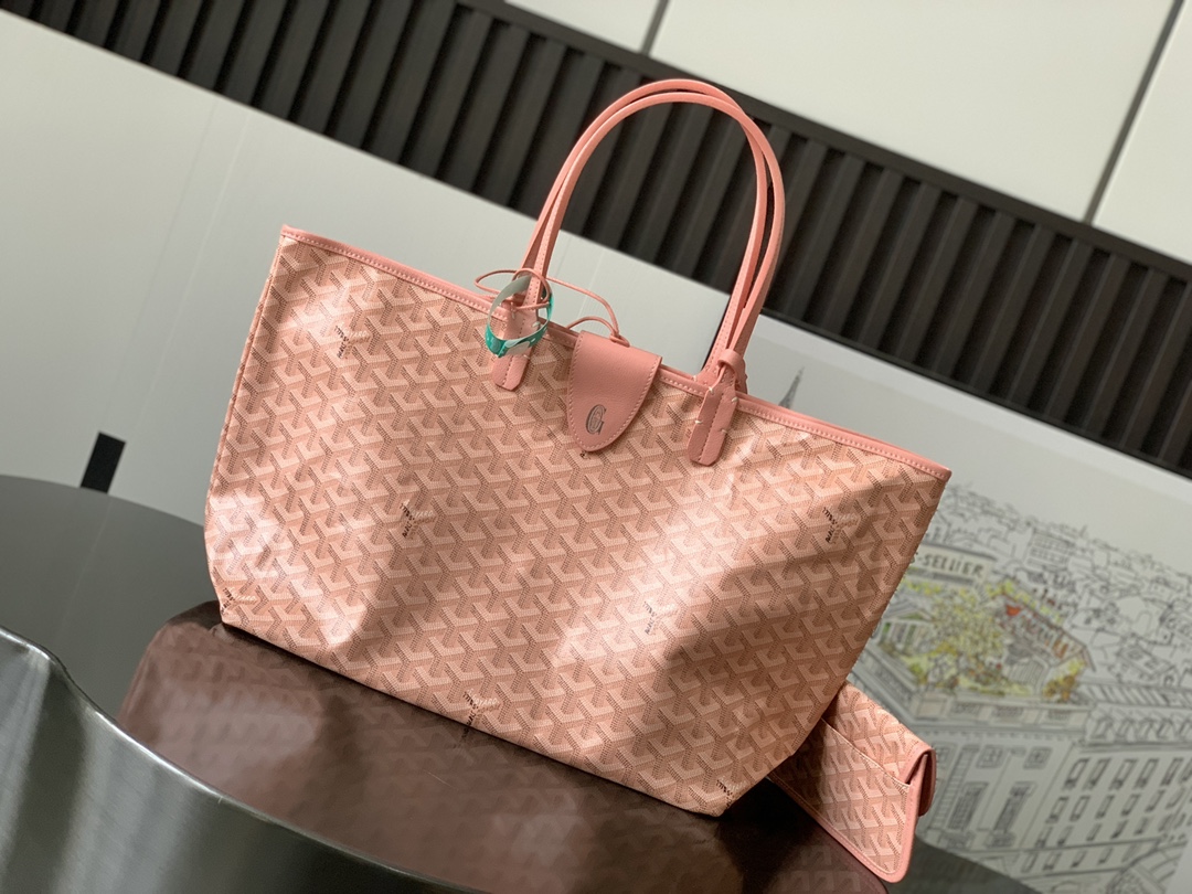 Goyard Basic Bag Canvas Pink M-l-s