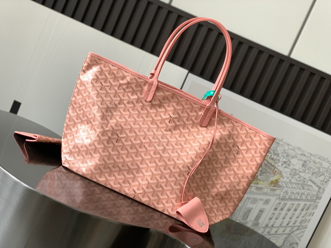Goyard Basic Bag Canvas Pink M-l-s