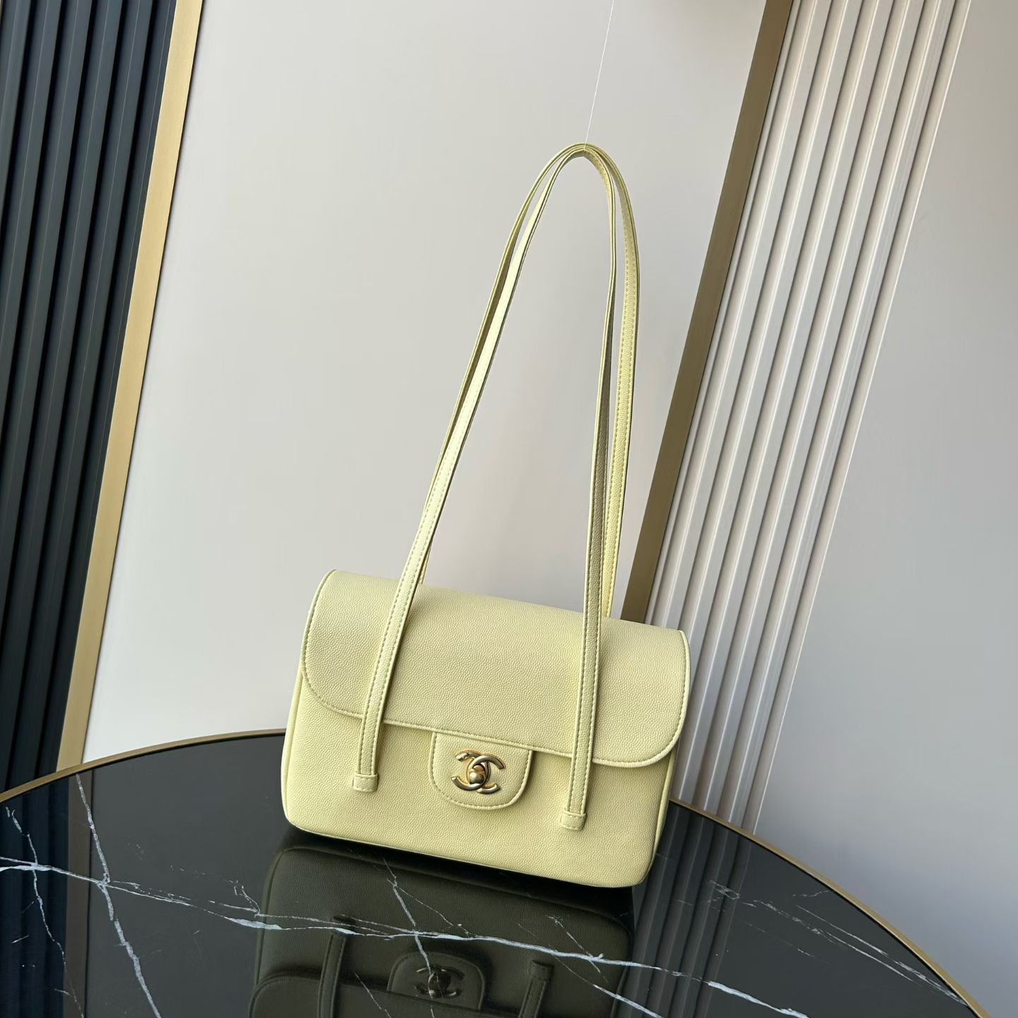 Chanel Basic Bag Cow Leather M-l-s