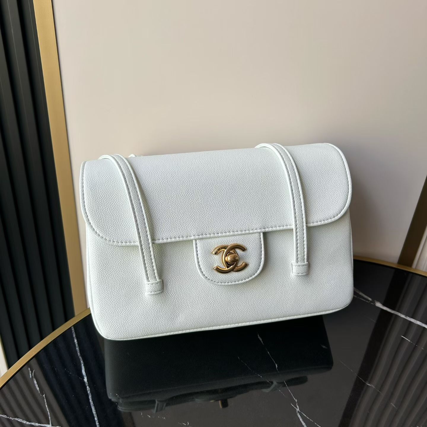 Chanel Basic Bag Cow Leather M-l-s