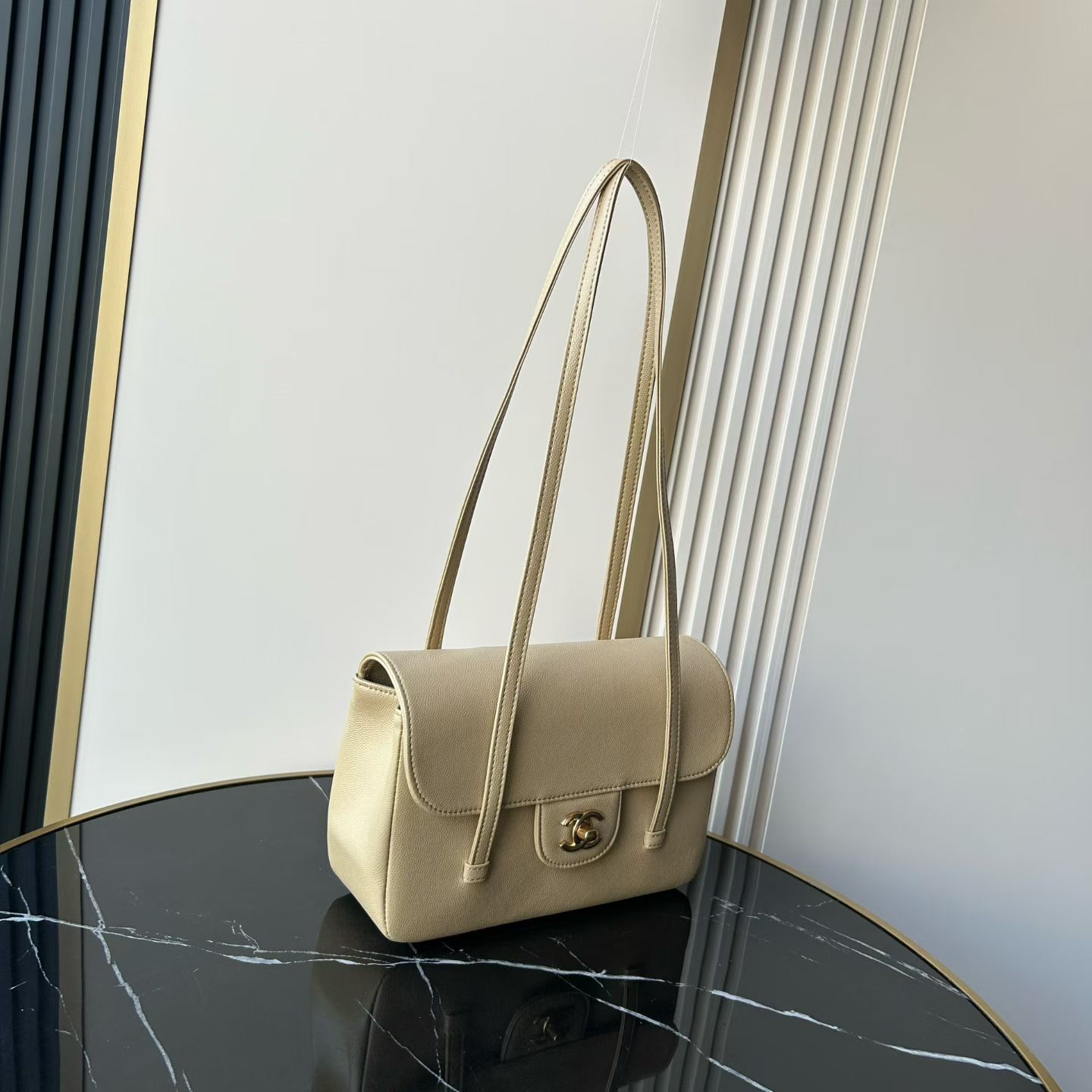 Chanel Basic Bag Cow Leather M-l-s