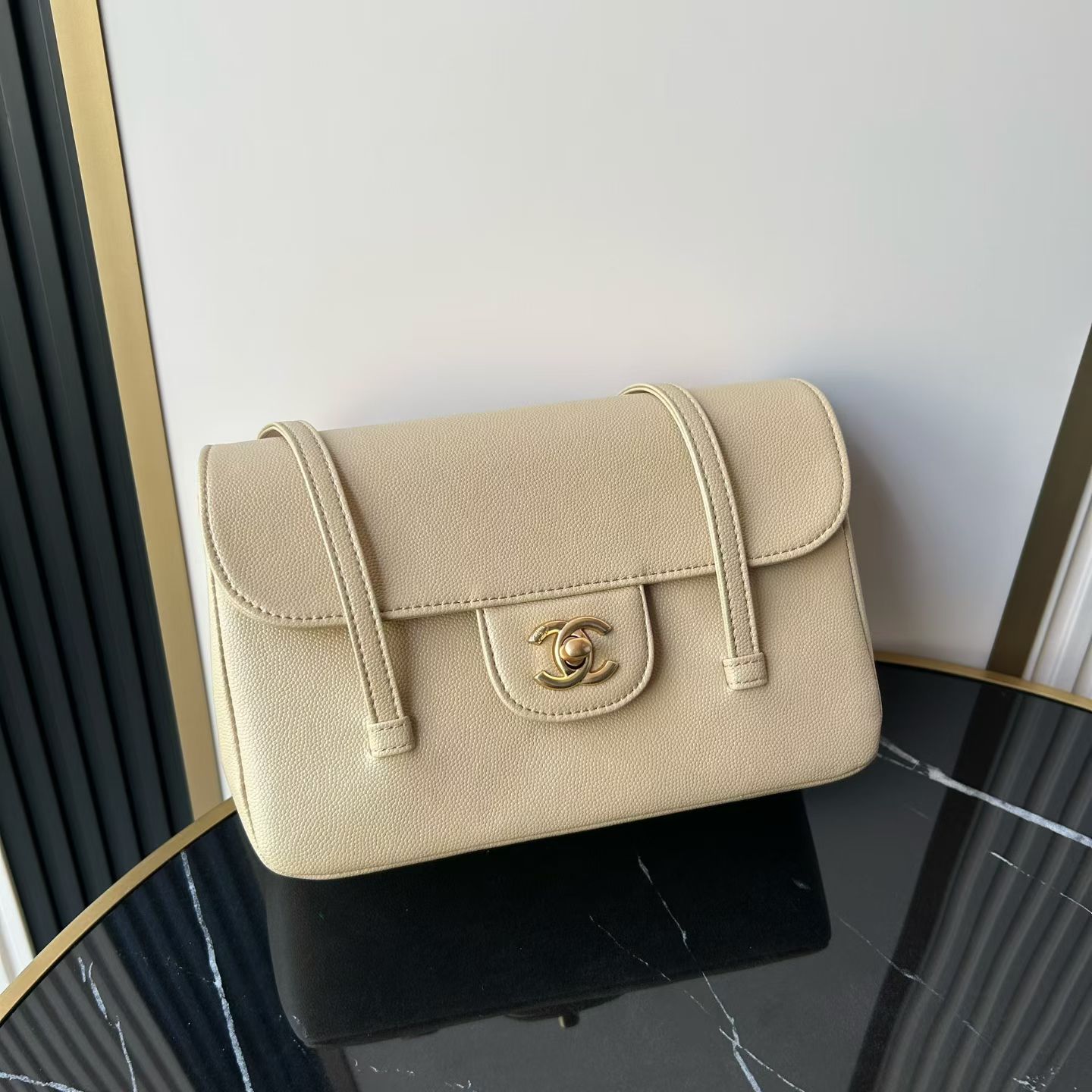 Chanel Basic Bag Cow Leather M-l-s