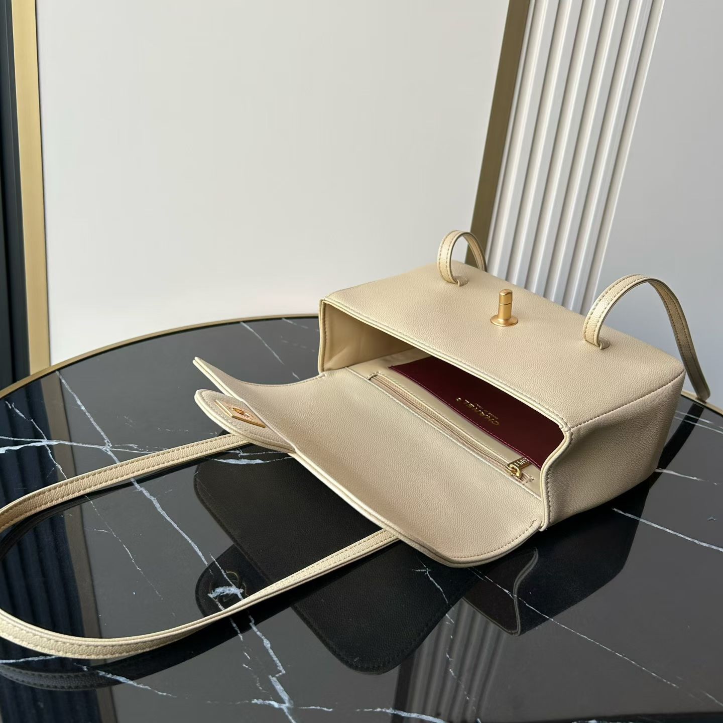 Chanel Basic Bag Cow Leather M-l-s