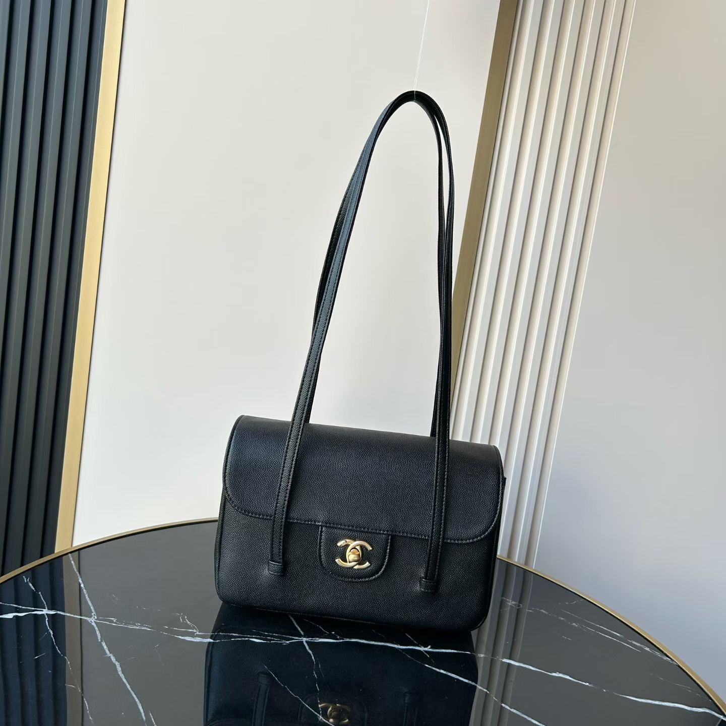 Chanel Basic Bag Cow Leather M-l-s