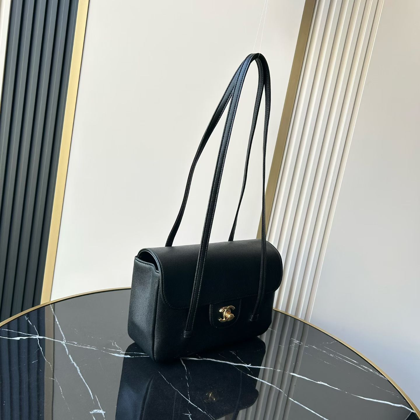 Chanel Basic Bag Cow Leather M-l-s