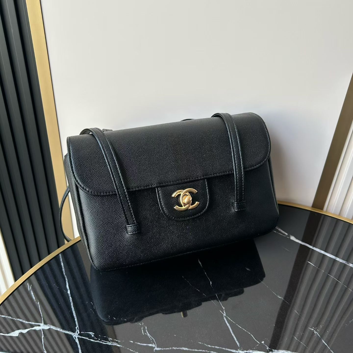 Chanel Basic Bag Cow Leather M-l-s