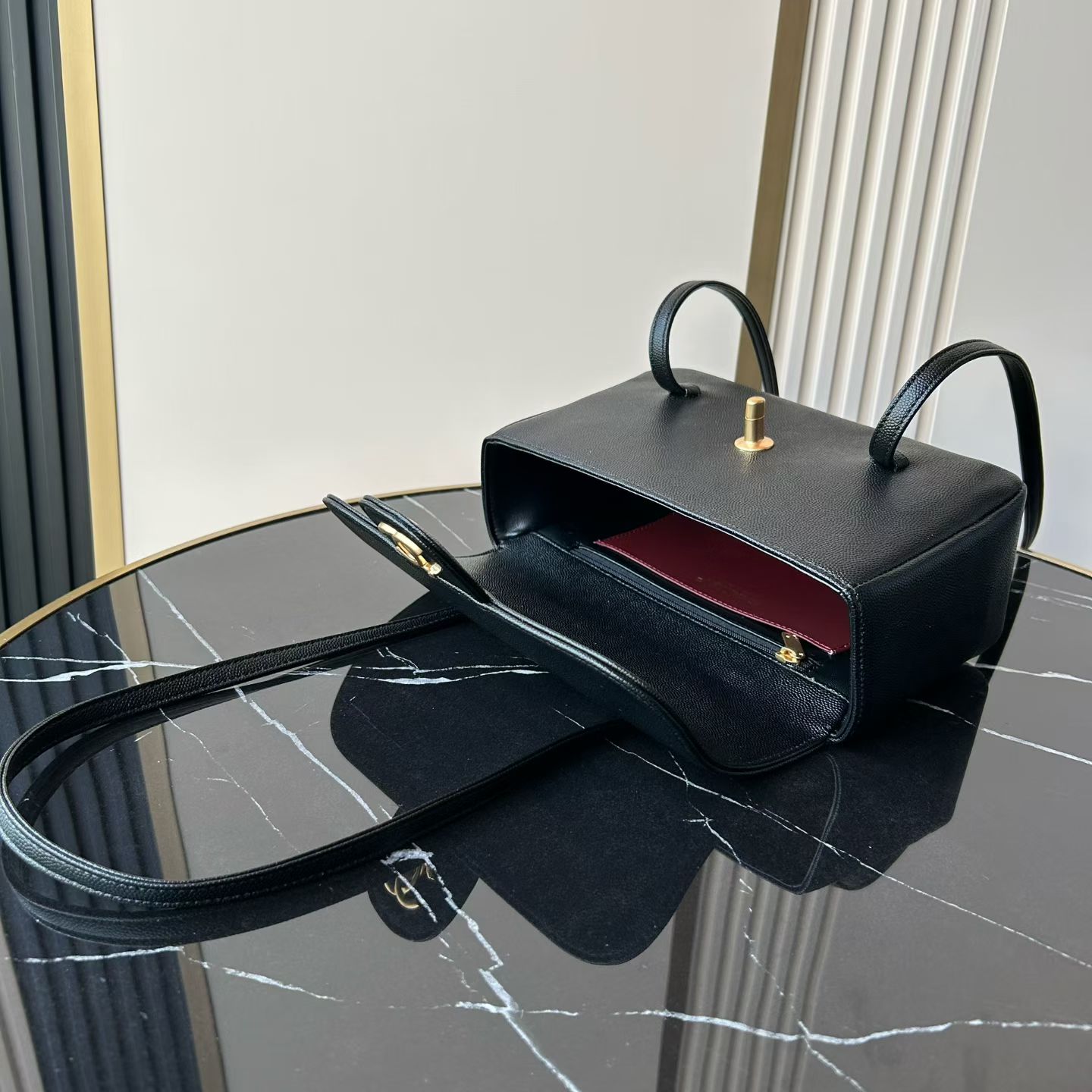 Chanel Basic Bag Cow Leather M-l-s