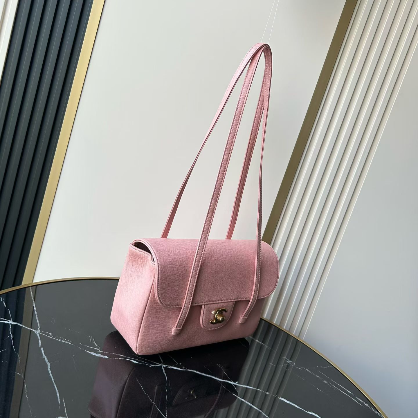 Chanel Basic Bag Cow Leather M-l-s