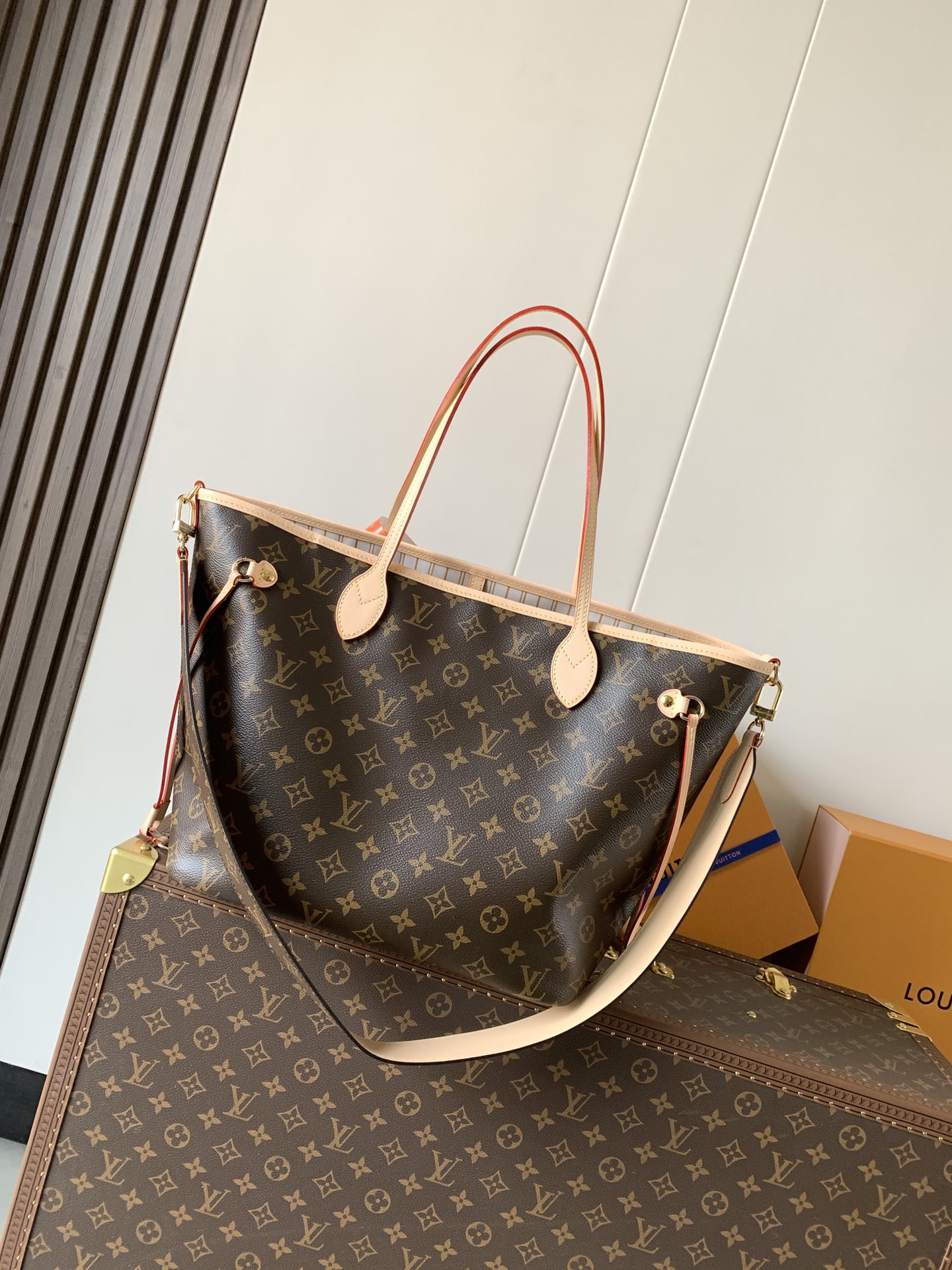 Louis Vuitton Basic Bag Cow Leather M-l-s