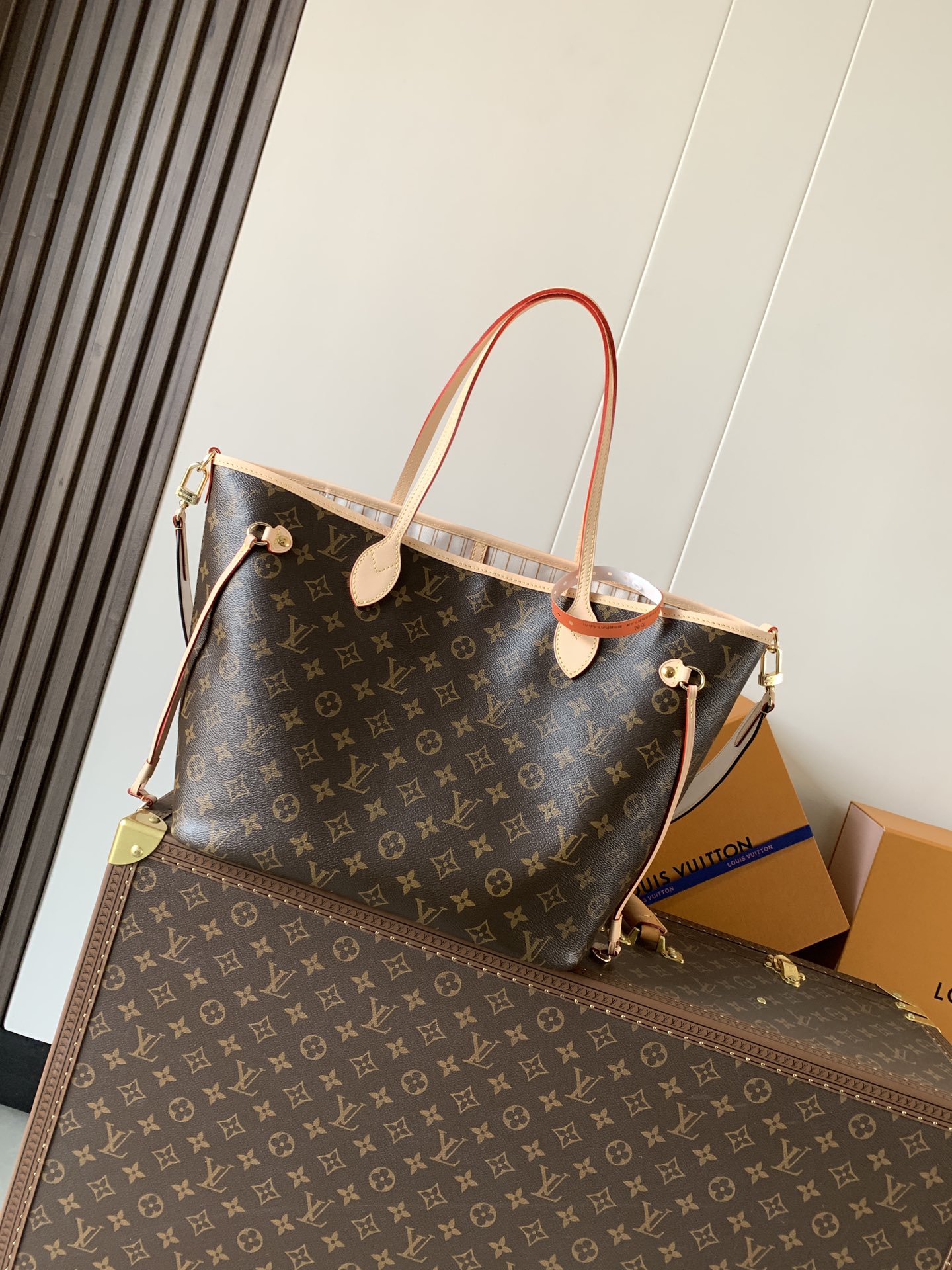 Louis Vuitton Basic Bag Cow Leather M-l-s
