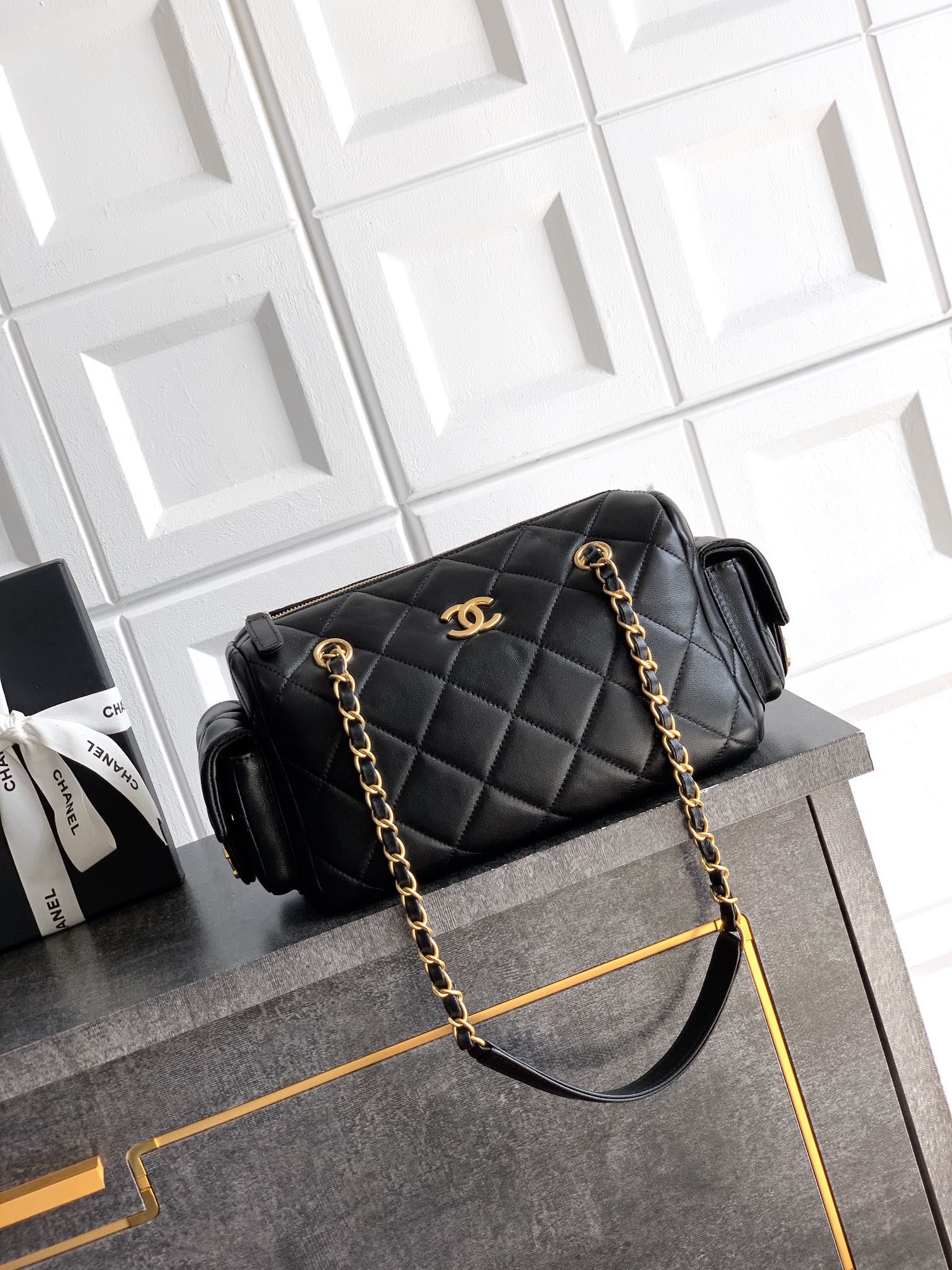 Chanel Basic Bag Cow Leather L
