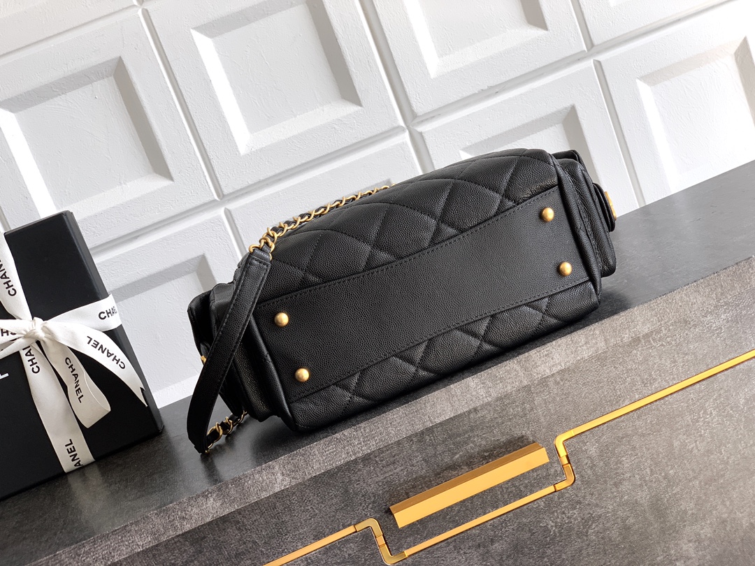 Chanel Basic Bag Cow Leather Black L